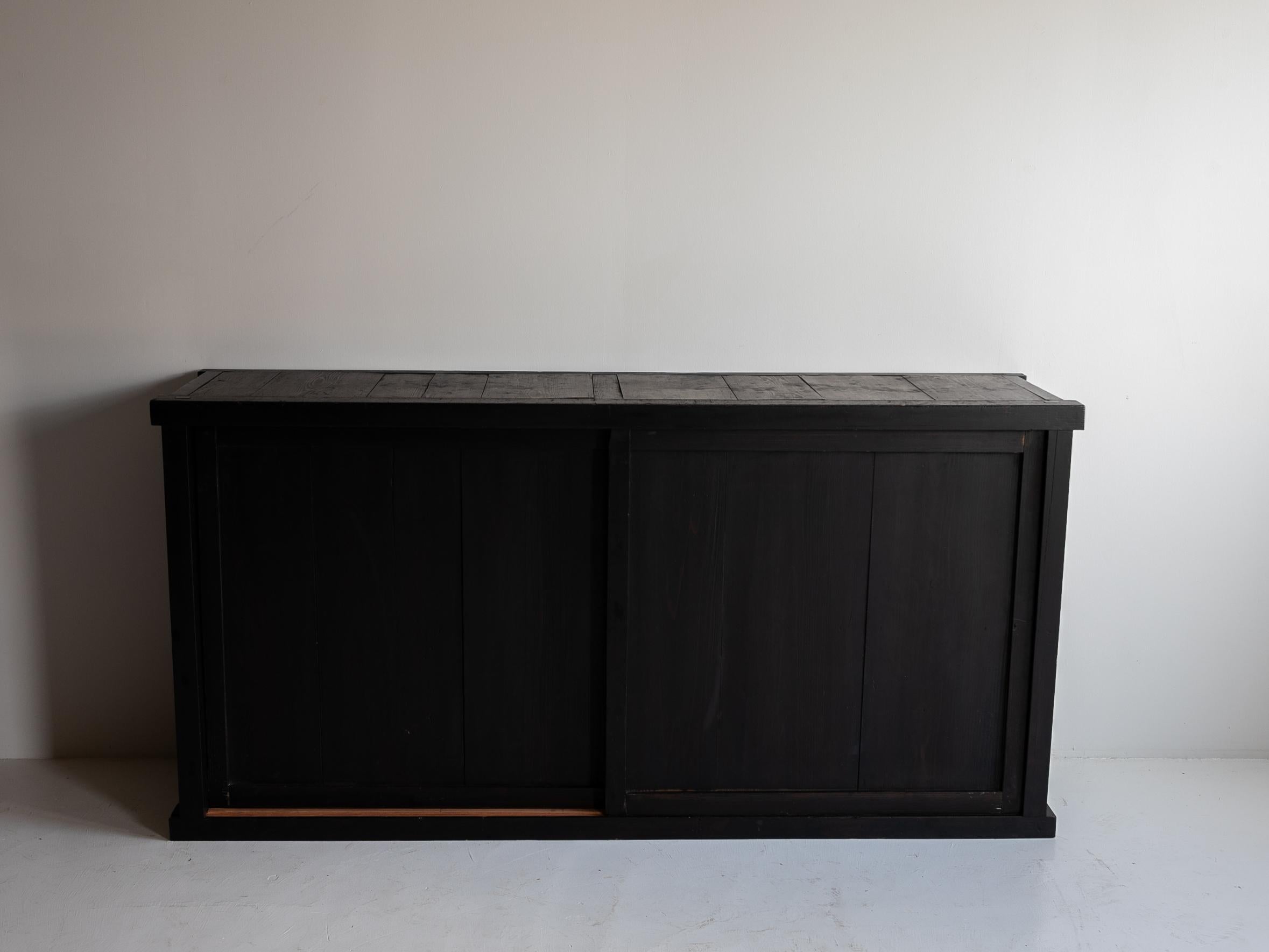 Grand Tansu japonais des années 1860-1900 / Enfilade Wabi Sabi 5