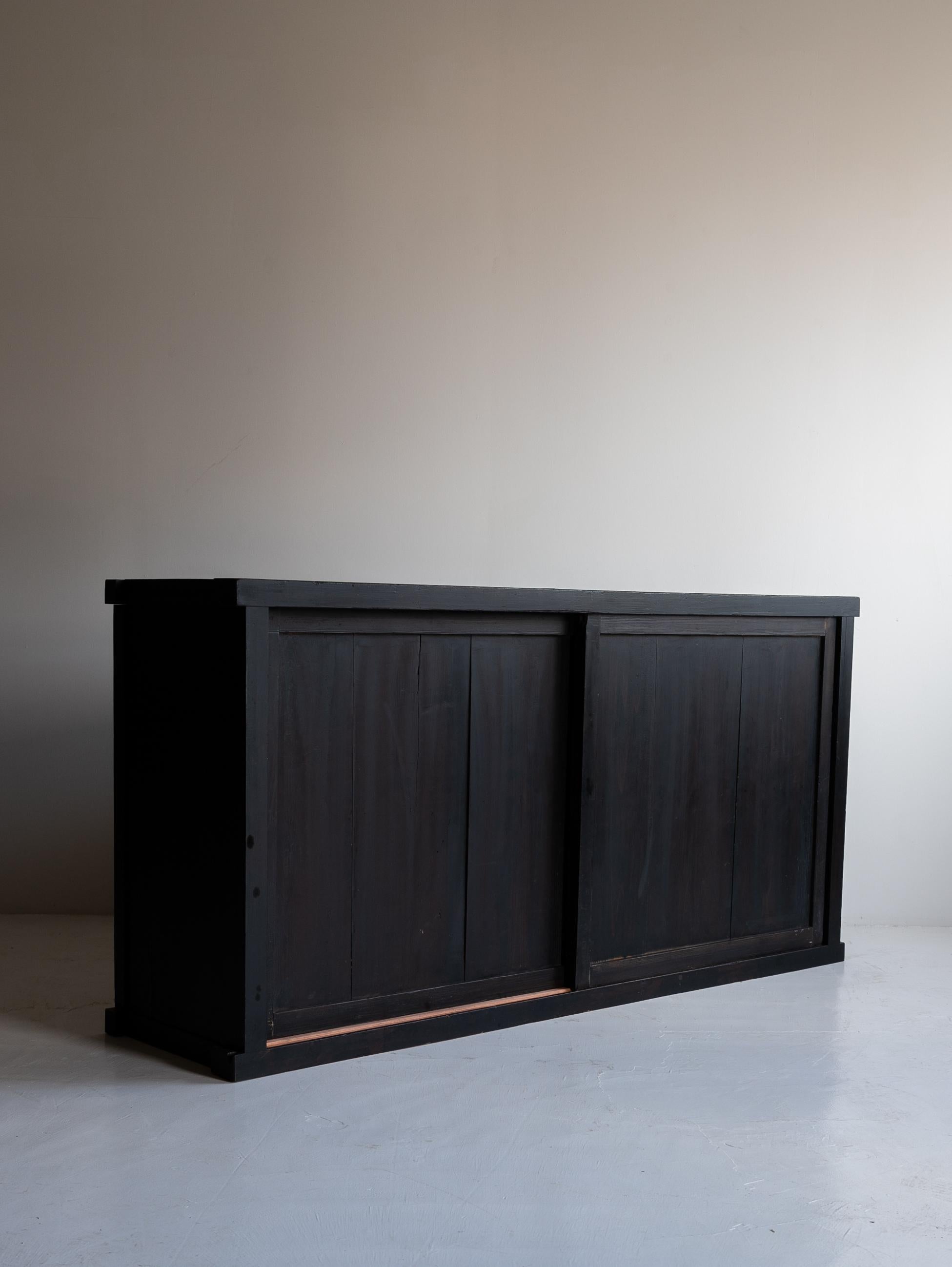 Grand Tansu japonais des années 1860-1900 / Enfilade Wabi Sabi 6