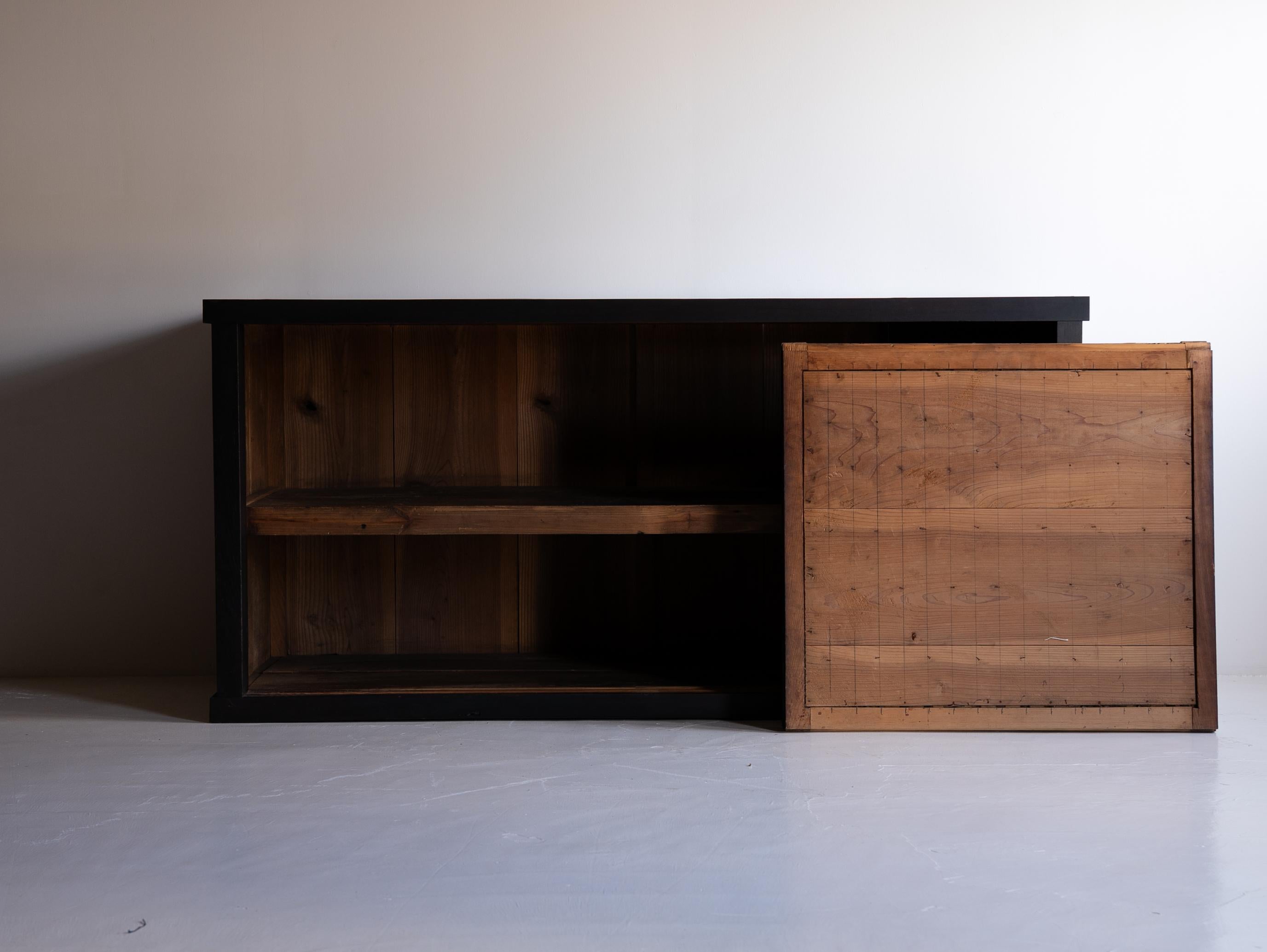 Grand Tansu japonais des années 1860-1900 / Enfilade Wabi Sabi 6