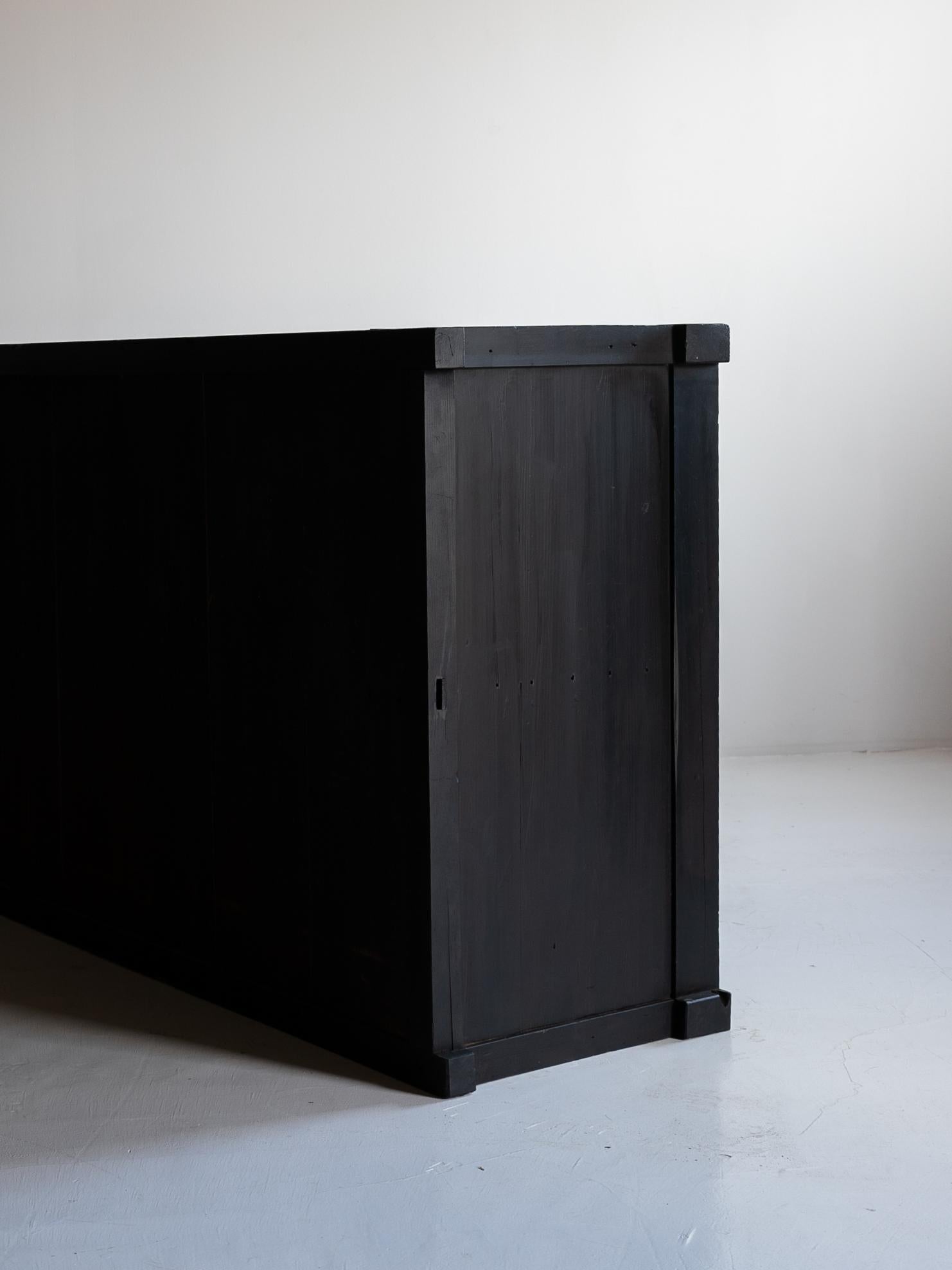 Grand Tansu japonais des années 1860-1900 / Enfilade Wabi Sabi 7