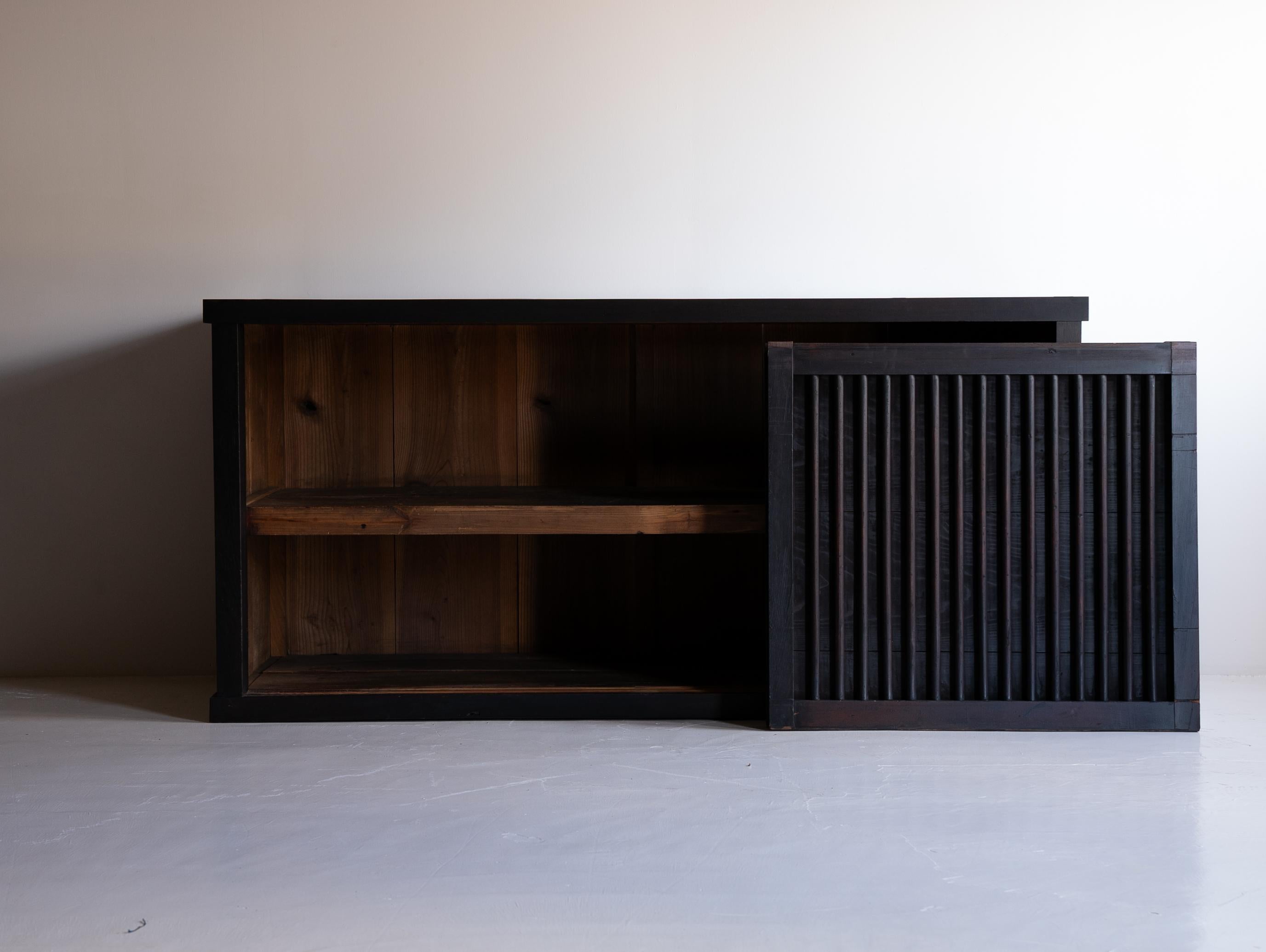 Grand Tansu japonais des années 1860-1900 / Enfilade Wabi Sabi 7