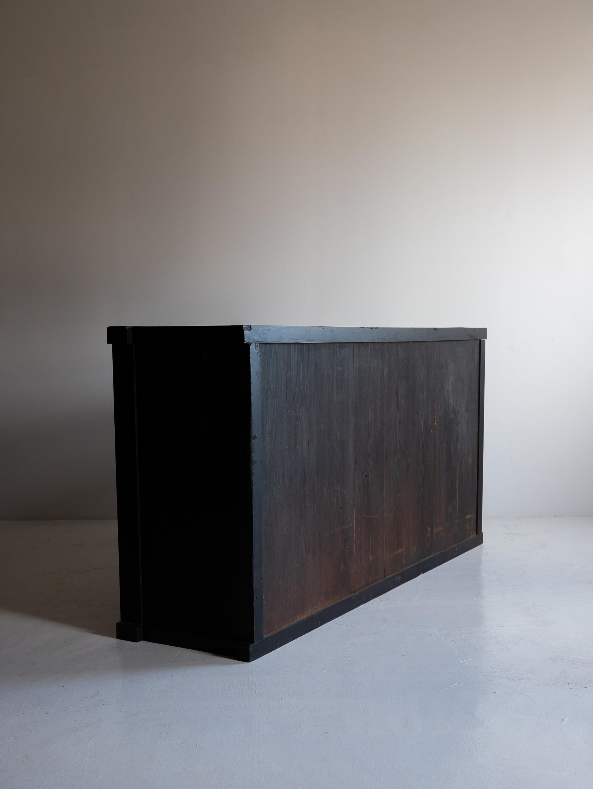 Grand Tansu japonais des années 1860-1900 / Enfilade Wabi Sabi 8