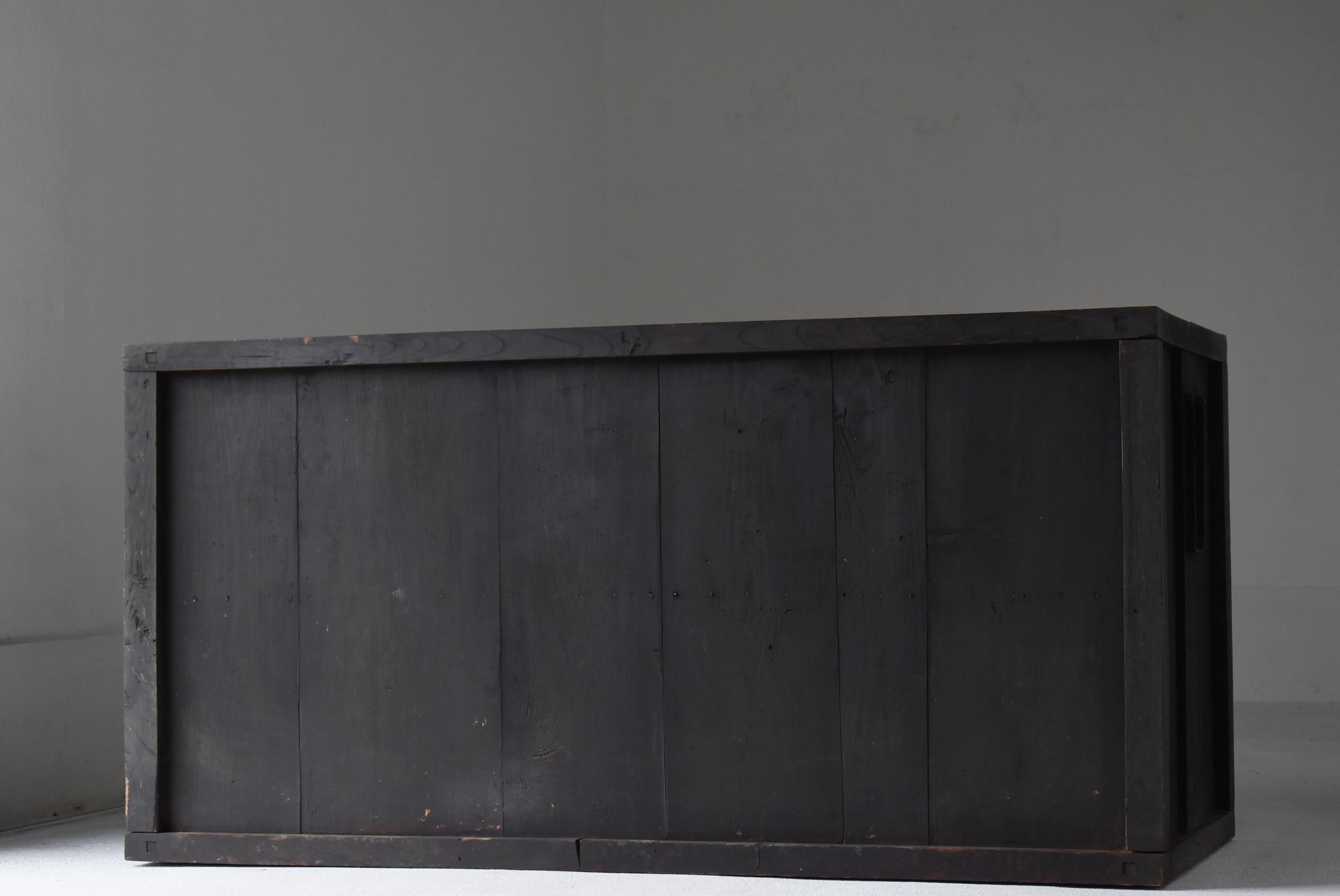 Japanese Antique Large Tansu 1860s-1900s / Sideboard Wabi Sabi 10