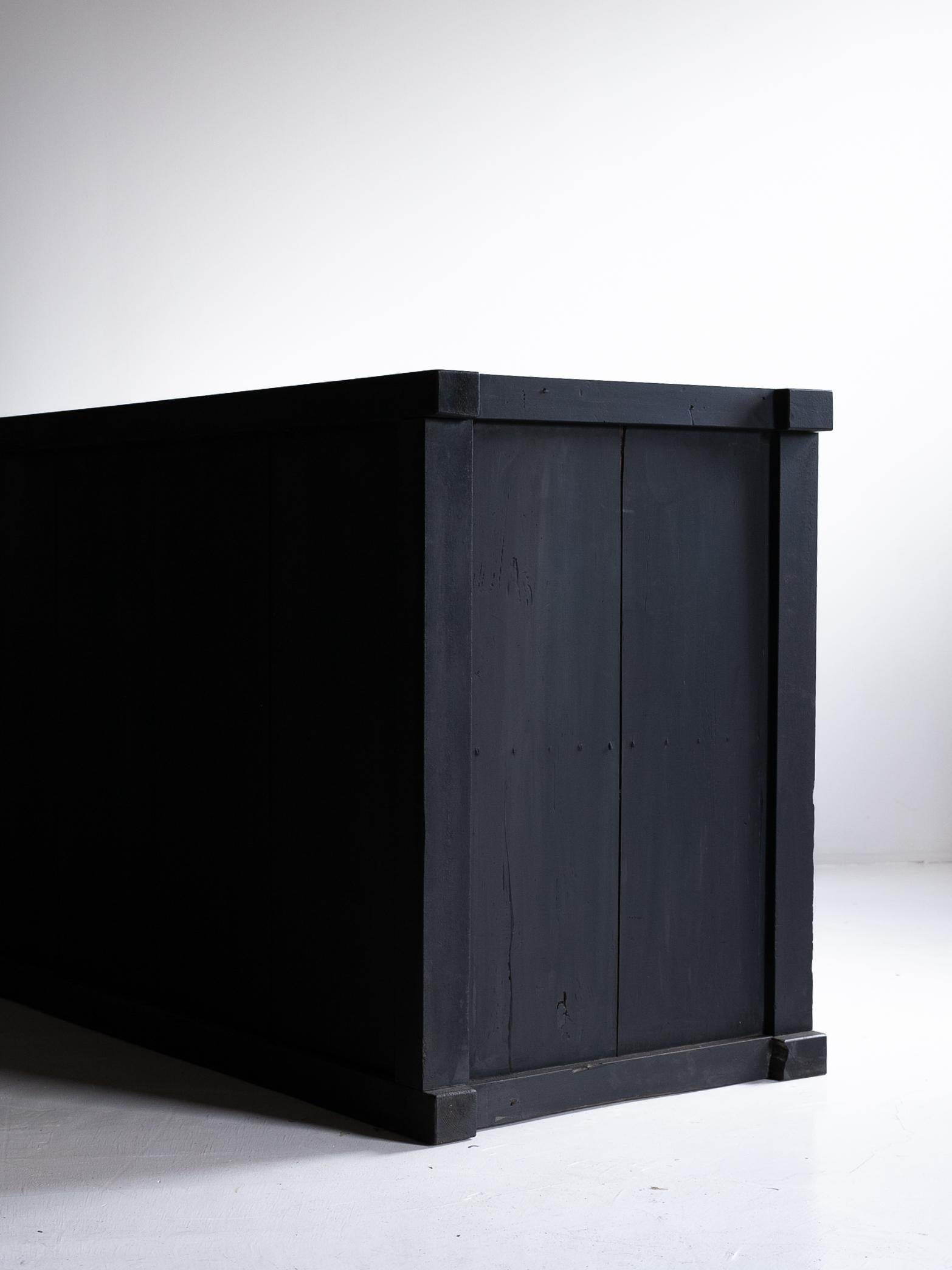 Grand Tansu japonais des années 1860-1900 / Enfilade Wabi Sabi en vente 9
