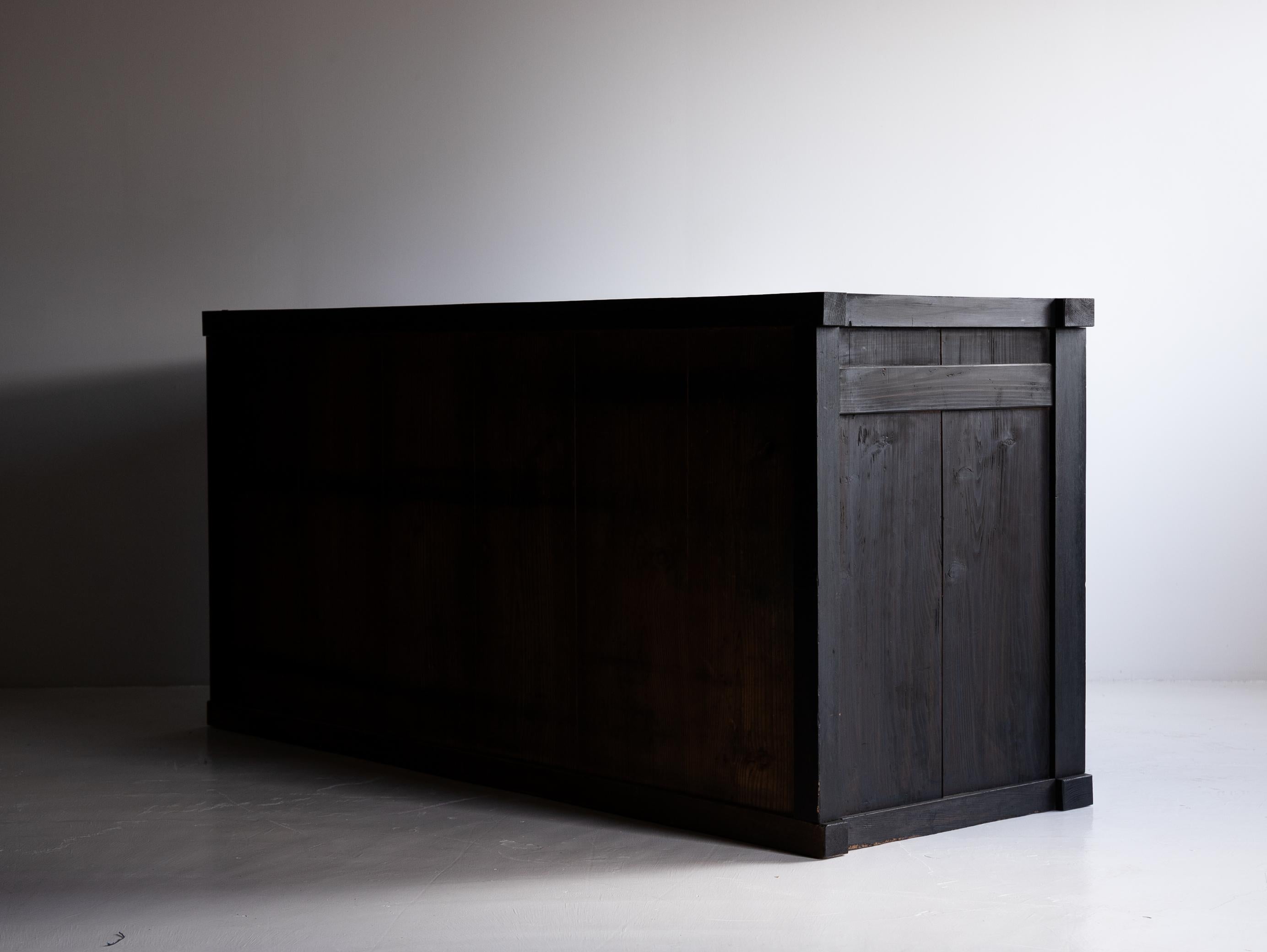 Grand Tansu japonais des années 1860-1900 / Enfilade Wabi Sabi 9