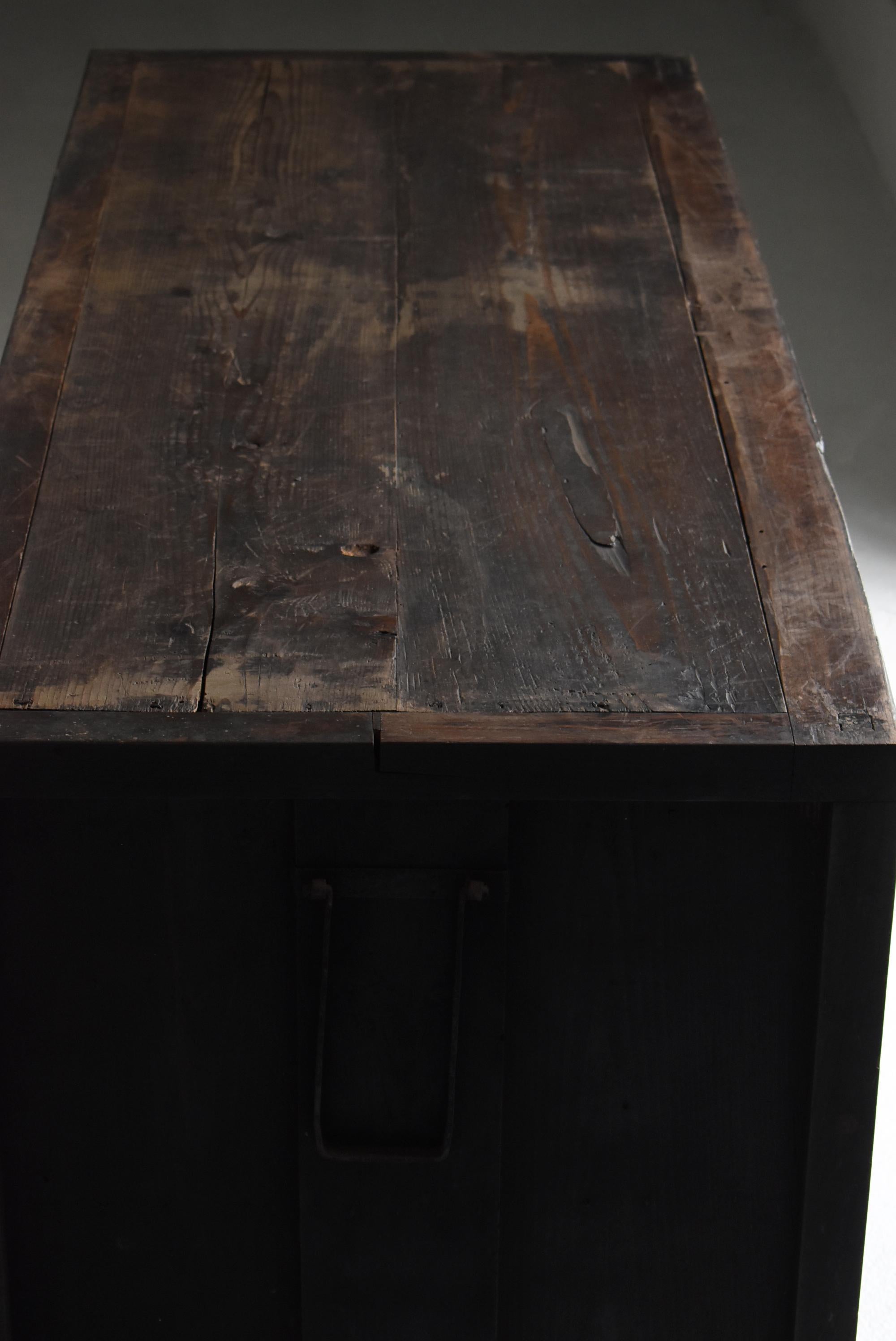Japanese Antique Large Tansu 1860s-1900s / Sideboard Wabi Sabi 12