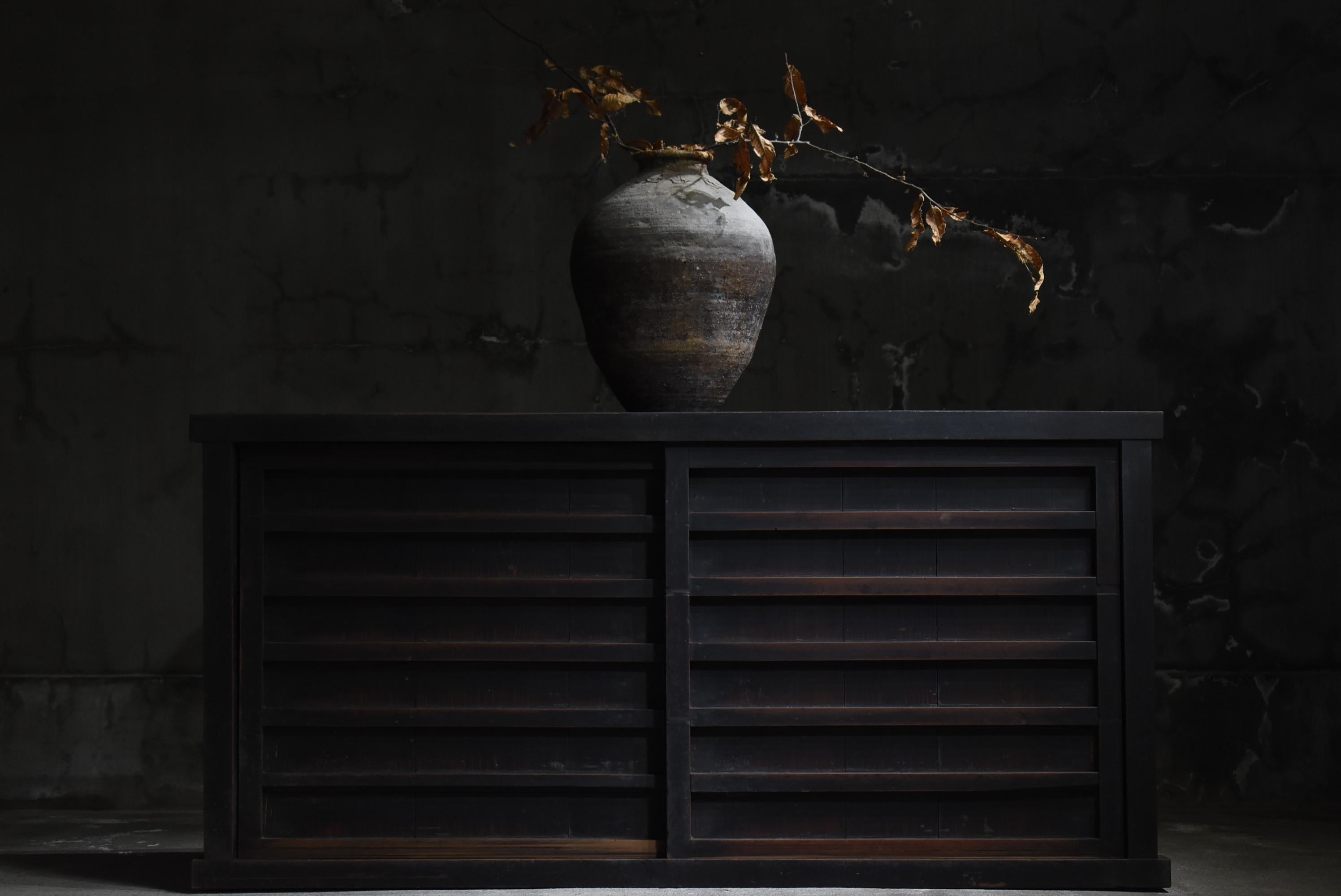 Japanese Antique Large Tansu 1860s-1900s / Sideboard Wabi Sabi 9