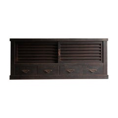 Japanese Antique Large Tansu 1860s-1900s / Sideboard Wabi Sabi