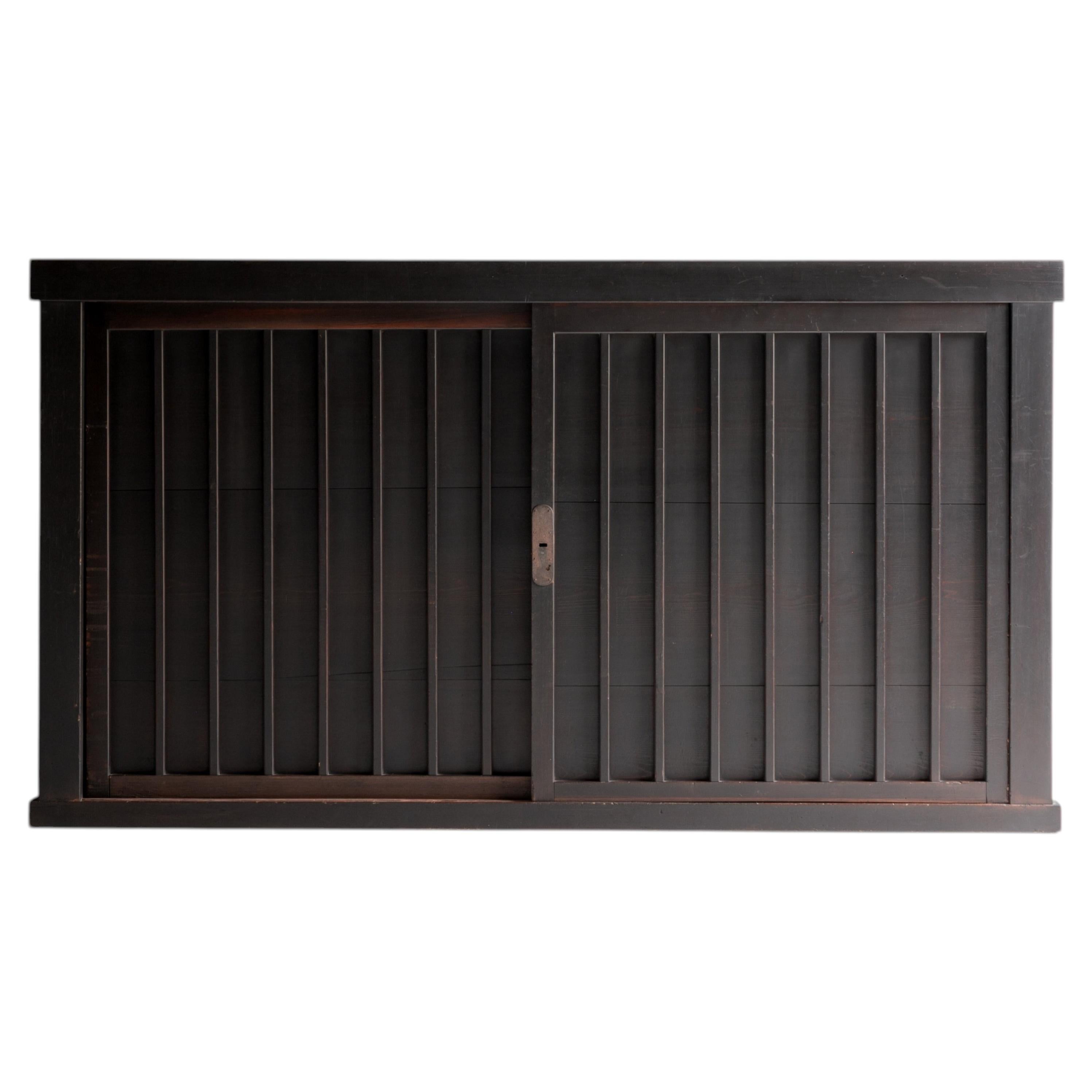 Antico Tansu giapponese di grandi dimensioni del 1860-1900 / Credenza Wabi Sabi