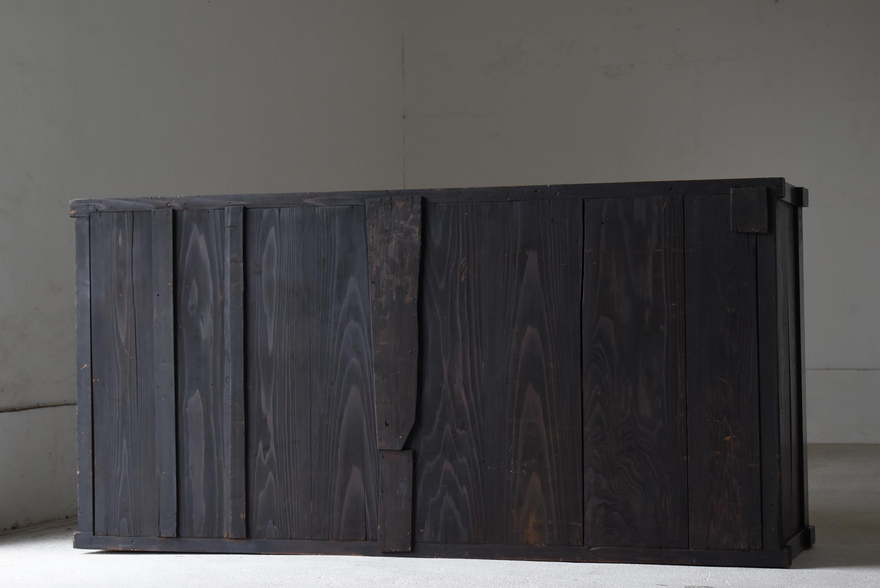 Japanese Antique Large Tansu 1860s-1900s / Sideboard Wabisabi 7