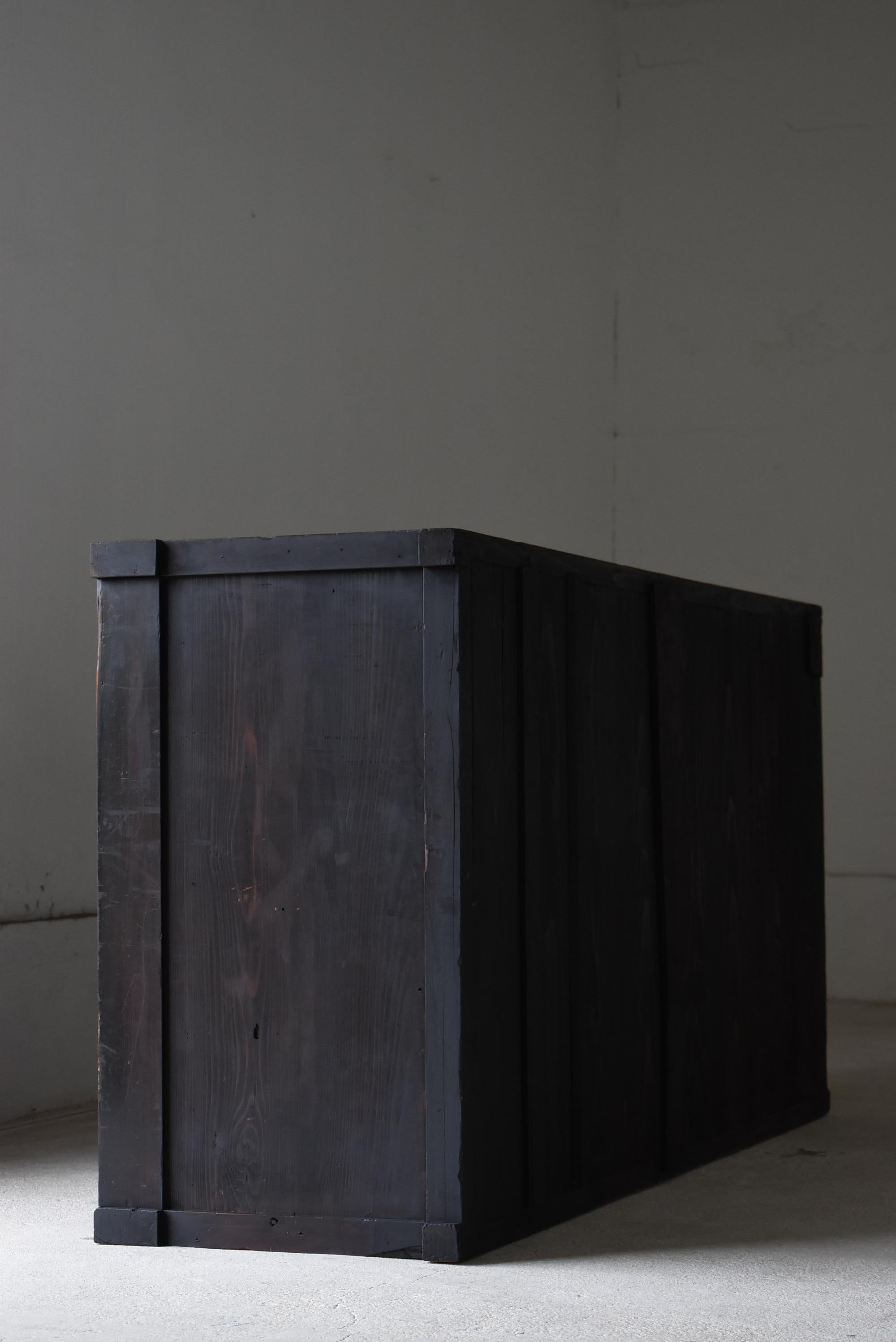 Japanese Antique Large Tansu 1860s-1900s / Sideboard Wabisabi 8