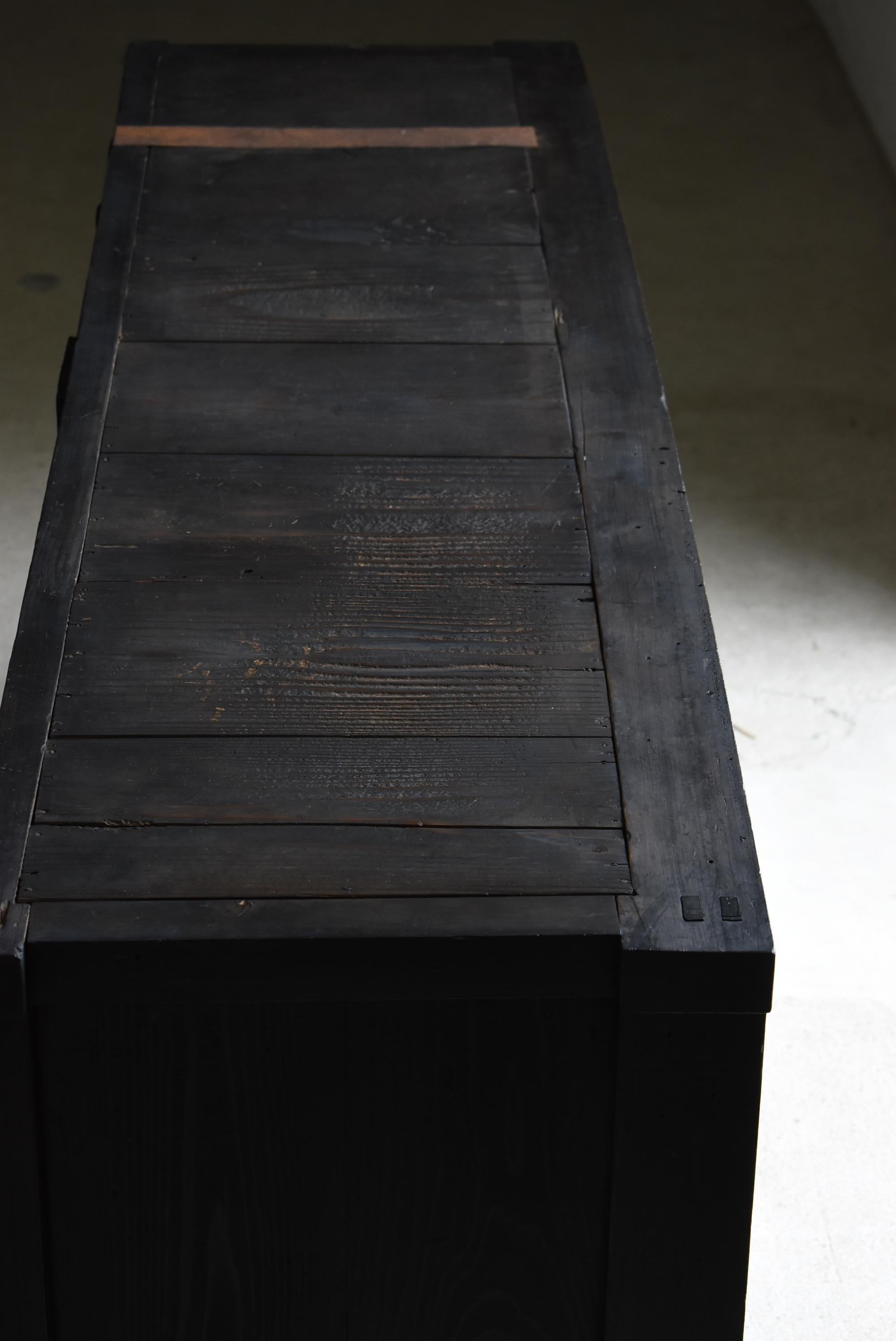 Japanese Antique Large Tansu 1860s-1900s / Sideboard Wabisabi 9