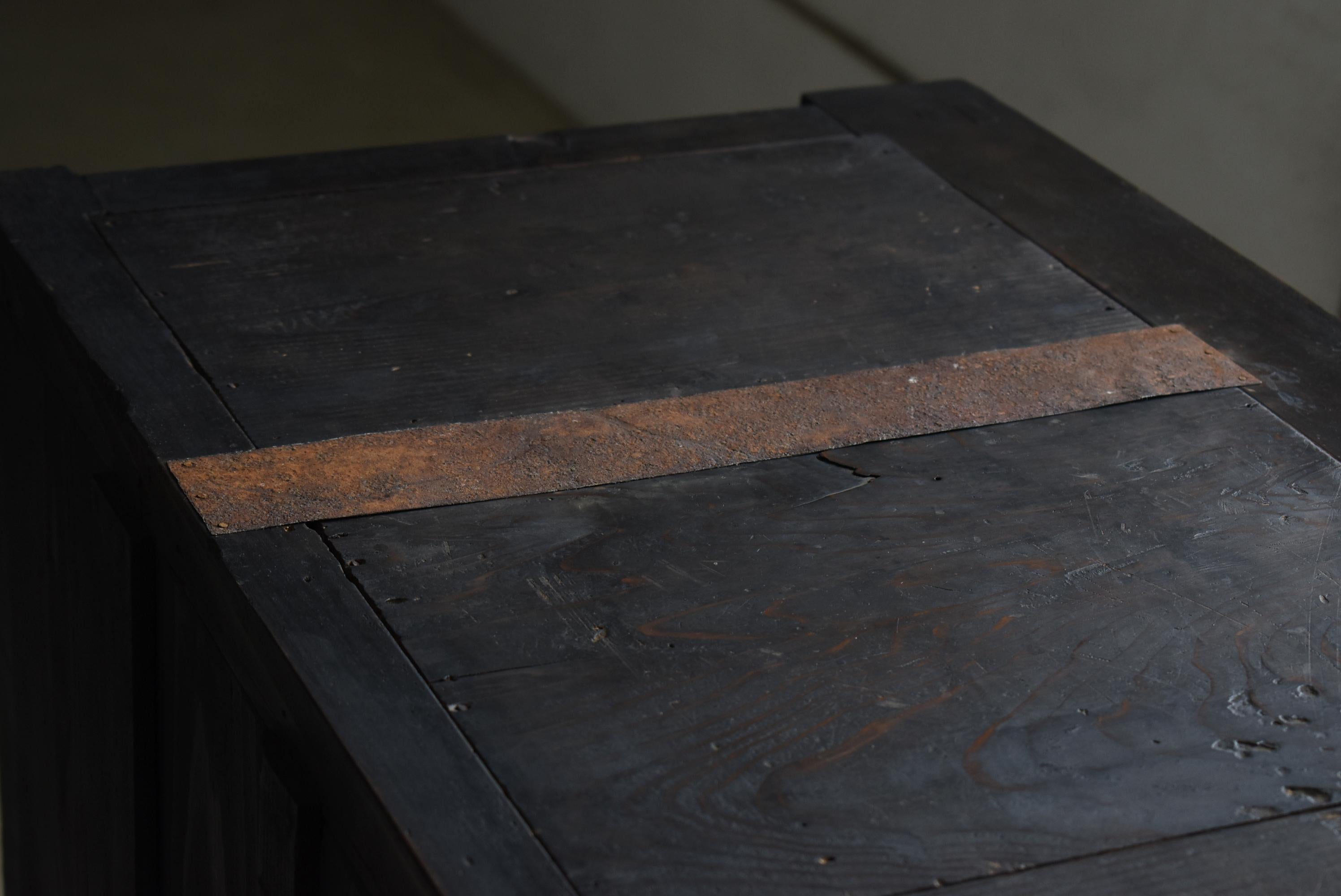 Japanese Antique Large Tansu 1860s-1900s / Sideboard Wabisabi 10