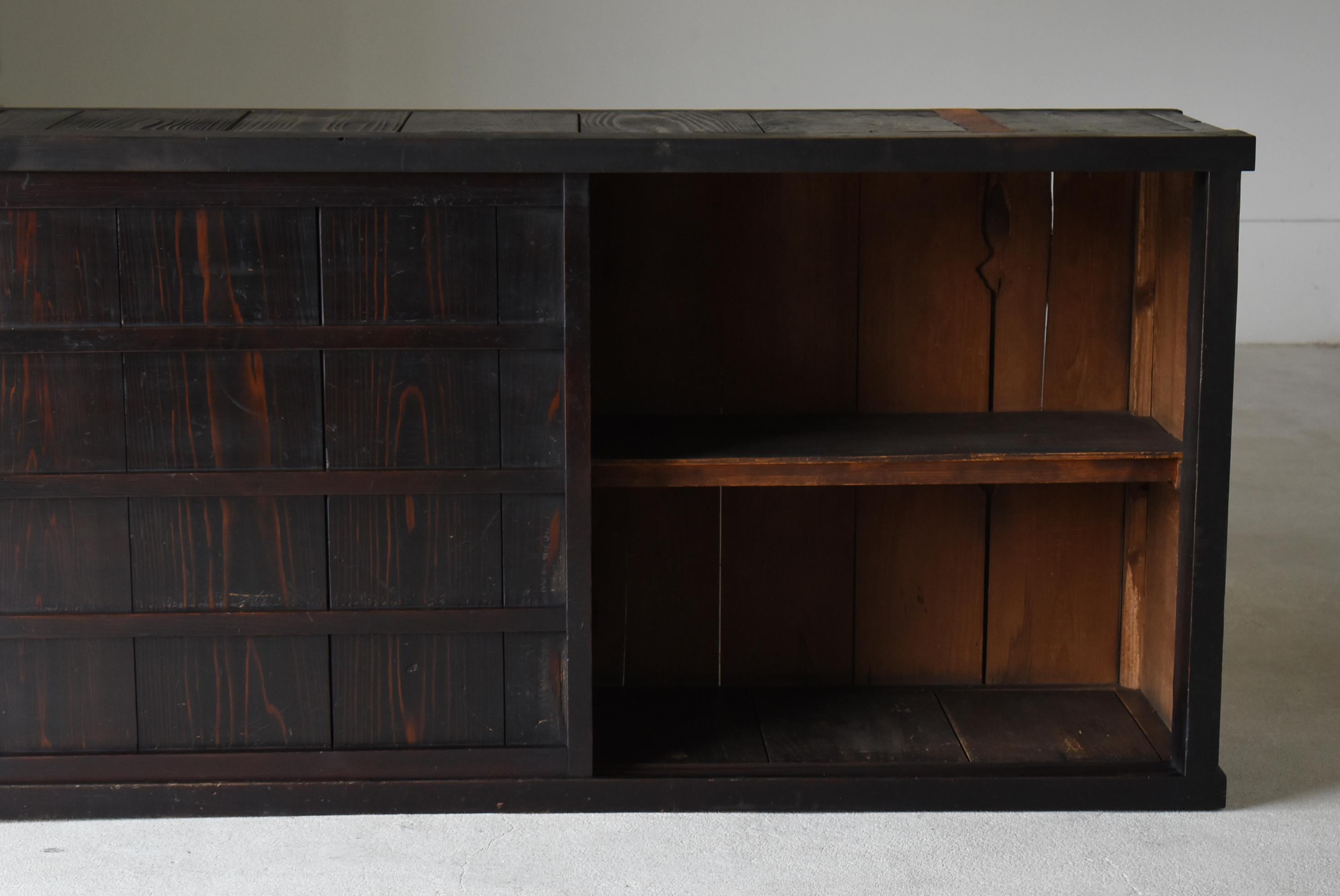 Japanese Antique Large Tansu 1860s-1900s / Sideboard Wabisabi 3
