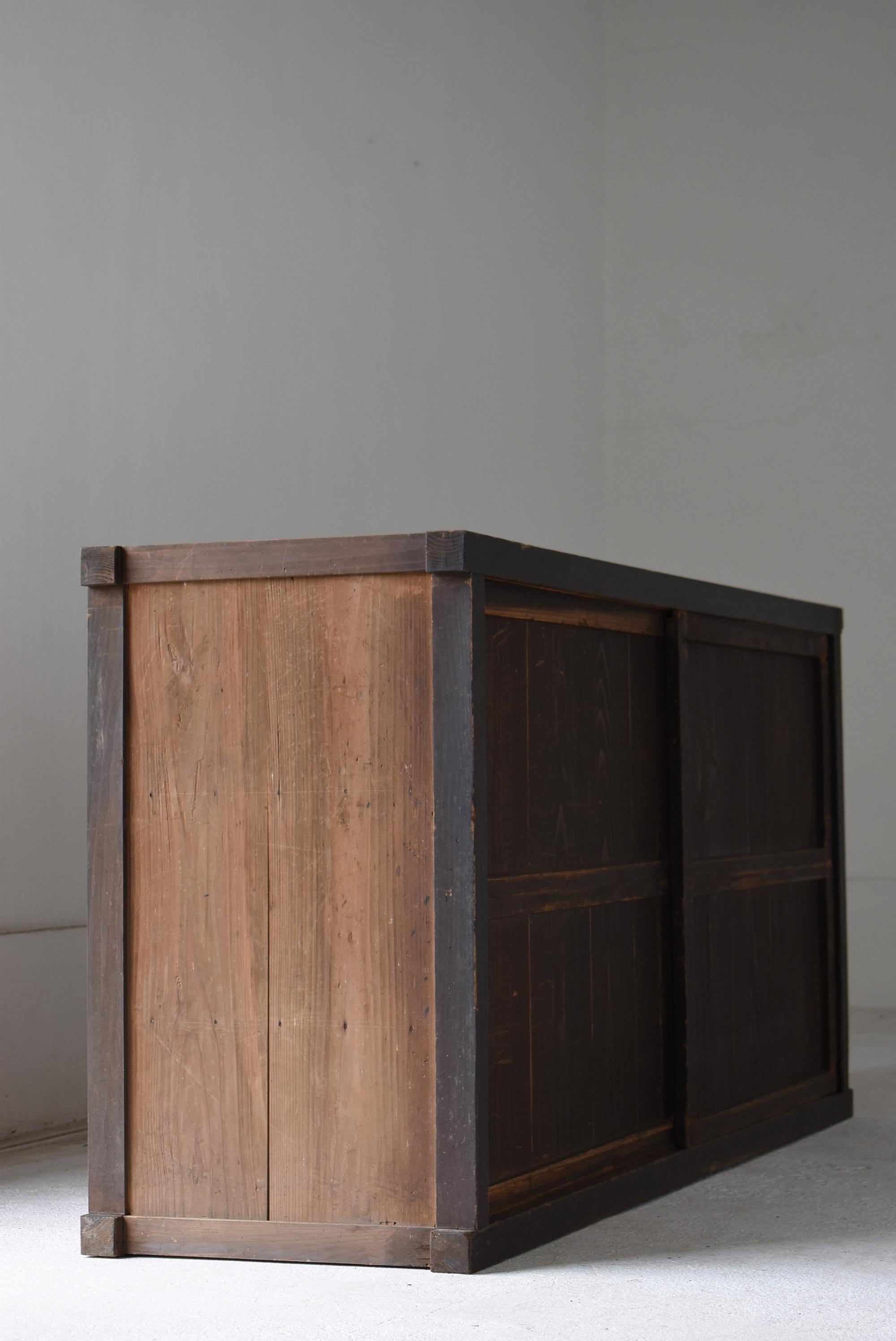 Antiguo Tansu Japonés Grande 1860s-1900s / Armario Aparador Wabisabi en venta 5