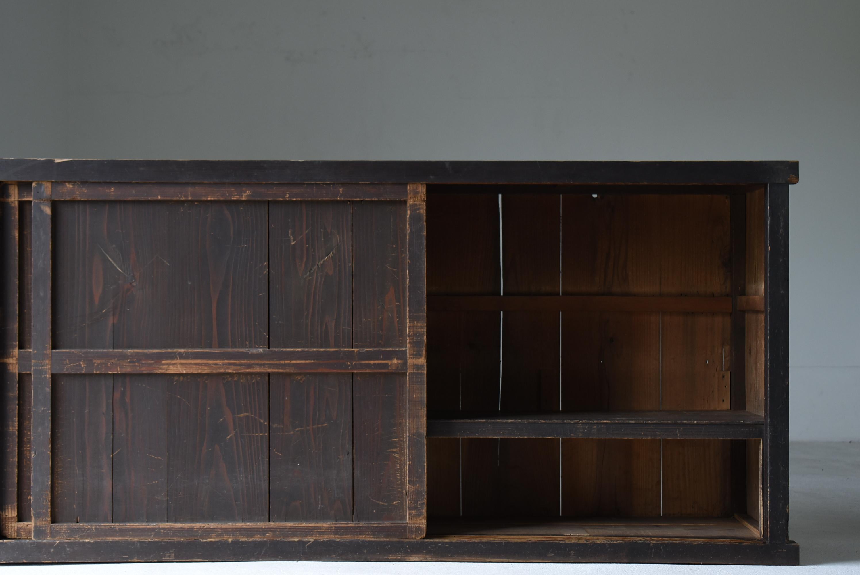 Antiguo Tansu Japonés Grande 1860s-1900s / Armario Aparador Wabisabi en venta 1