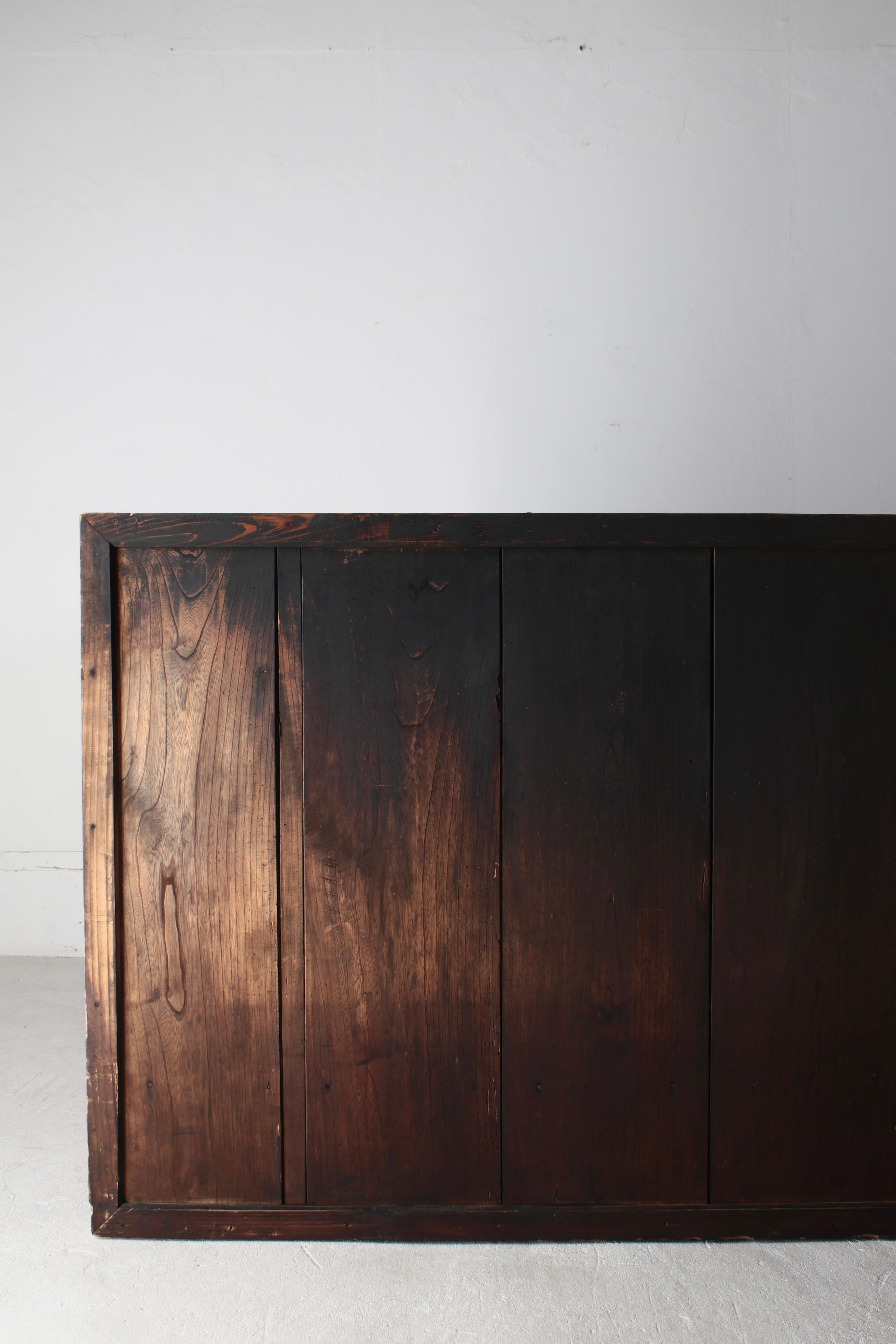 Japanese Antique Large Tansu / Cabinet Sideboard / 1868-1912s Wabi-sabi For Sale 5