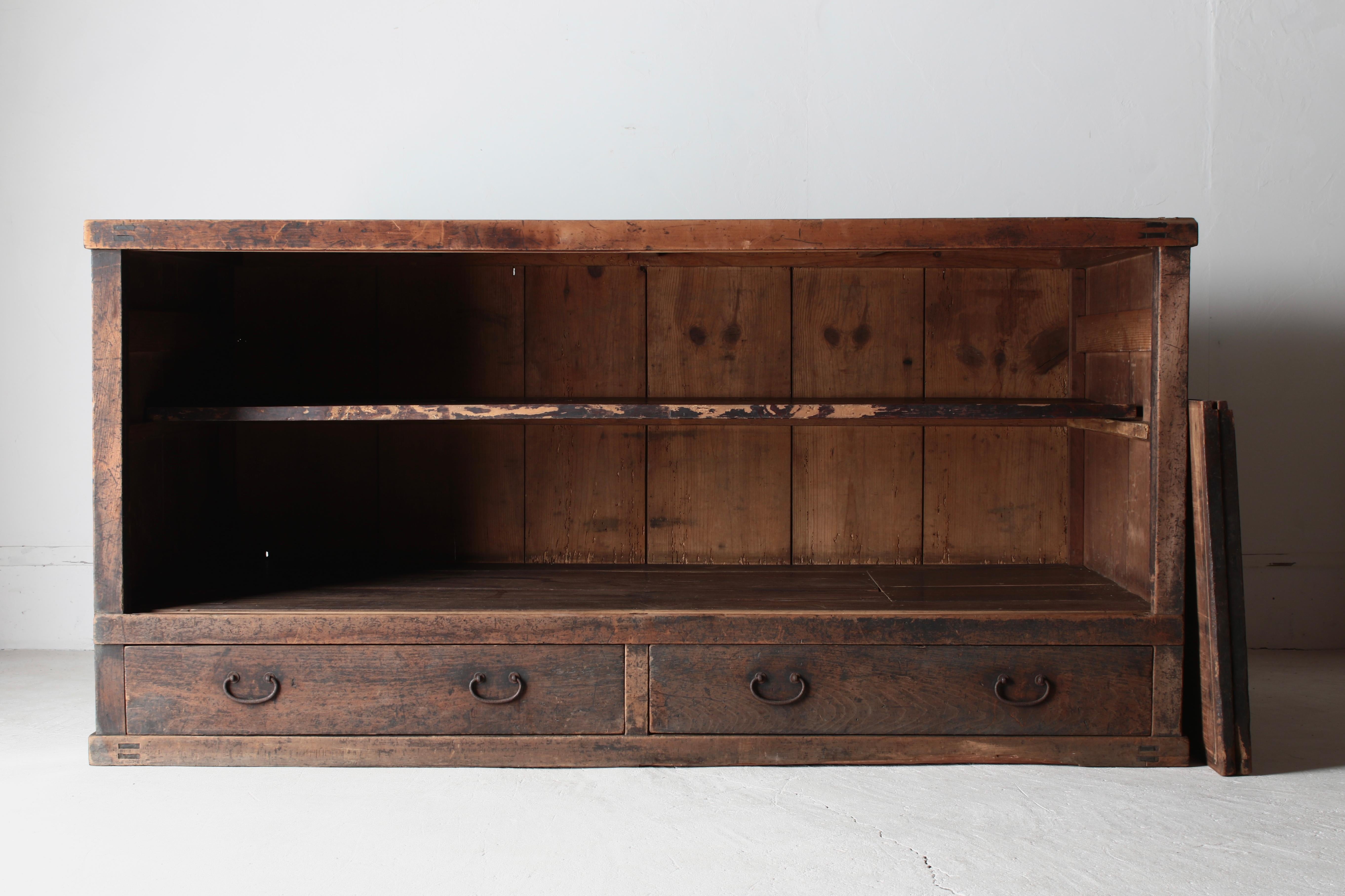 Japanese Antique Large Tansu / Cabinet Sideboard / 1868-1912s Wabi-sabi 7