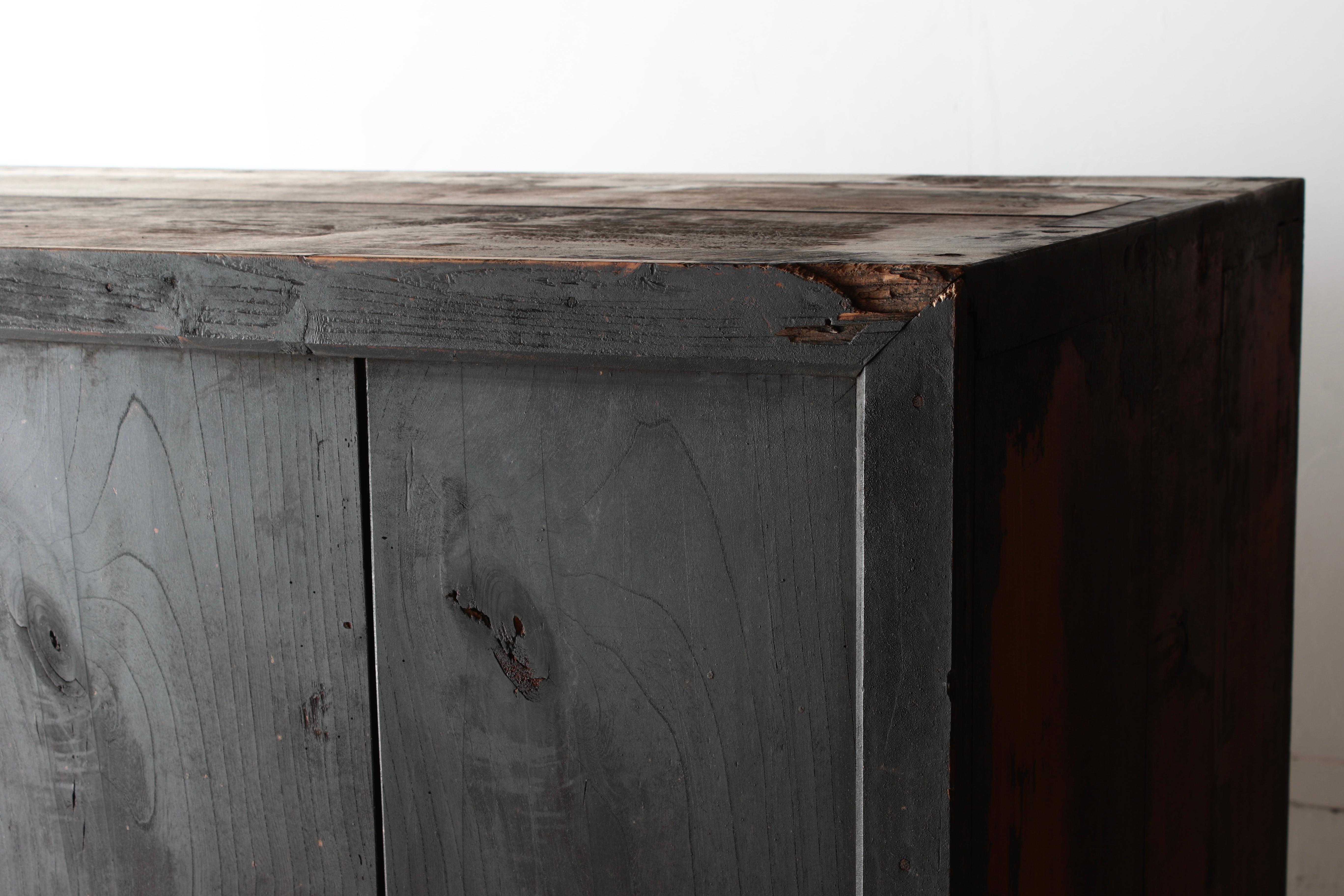 Japanese Antique Large Tansu / Cabinet Sideboard / 1868-1912s Wabi-sabi For Sale 7