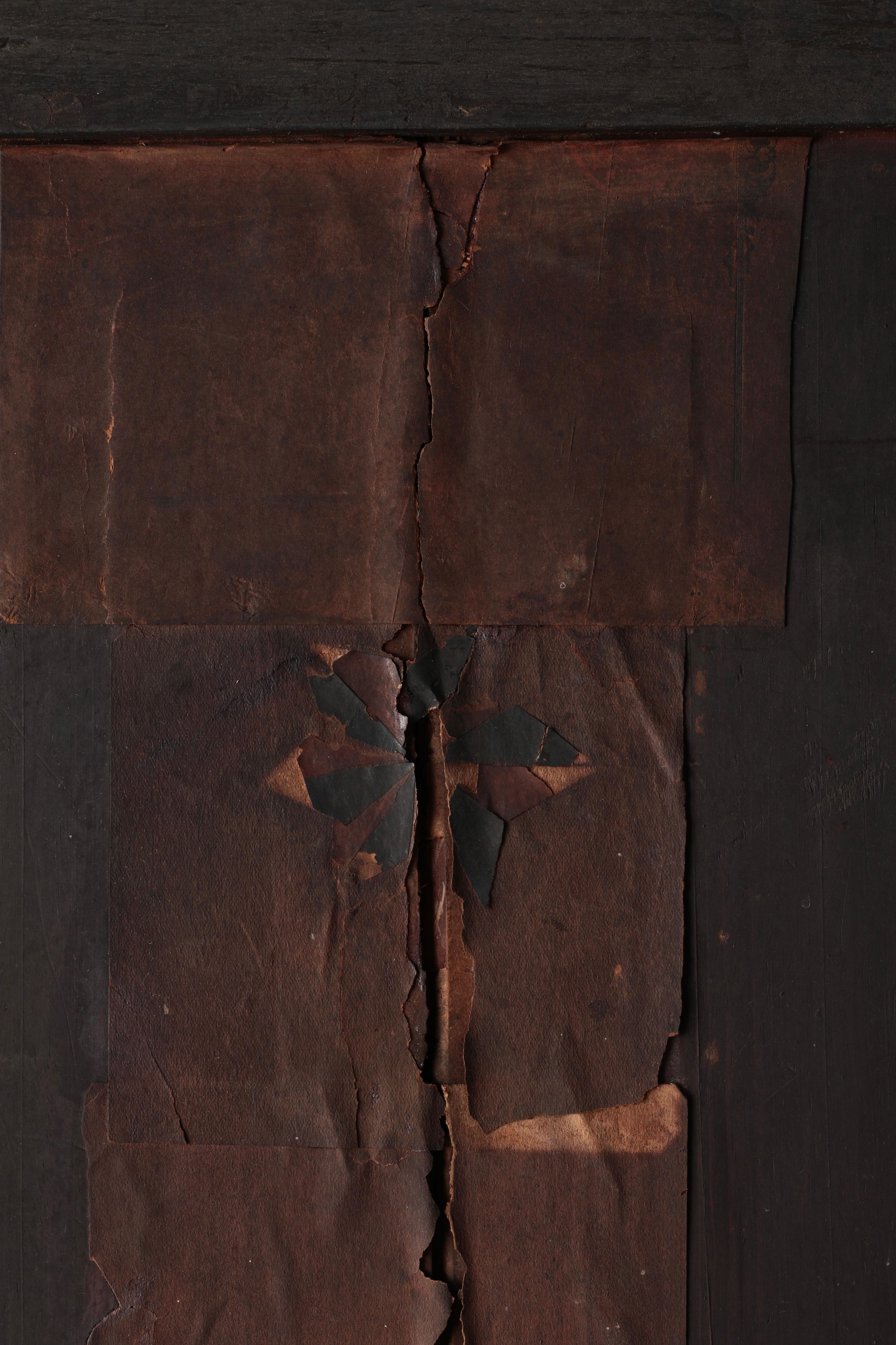 Antico Tansu giapponese di grandi dimensioni / Credenza / 1868-1912 Wabi-sabi in vendita 7