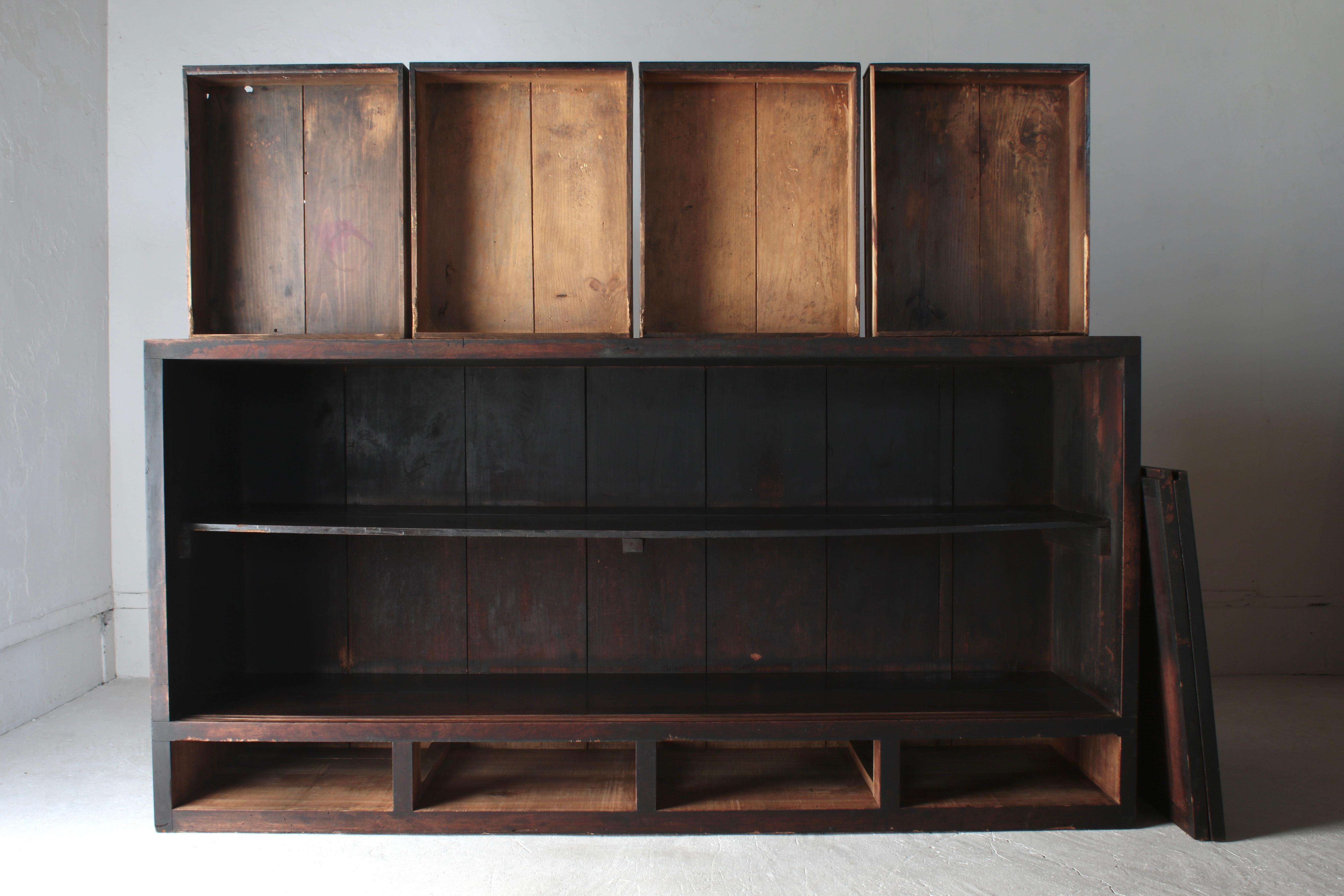 Japanese Antique Large Tansu / Cabinet Sideboard / 1868-1912s Wabi-sabi For Sale 10