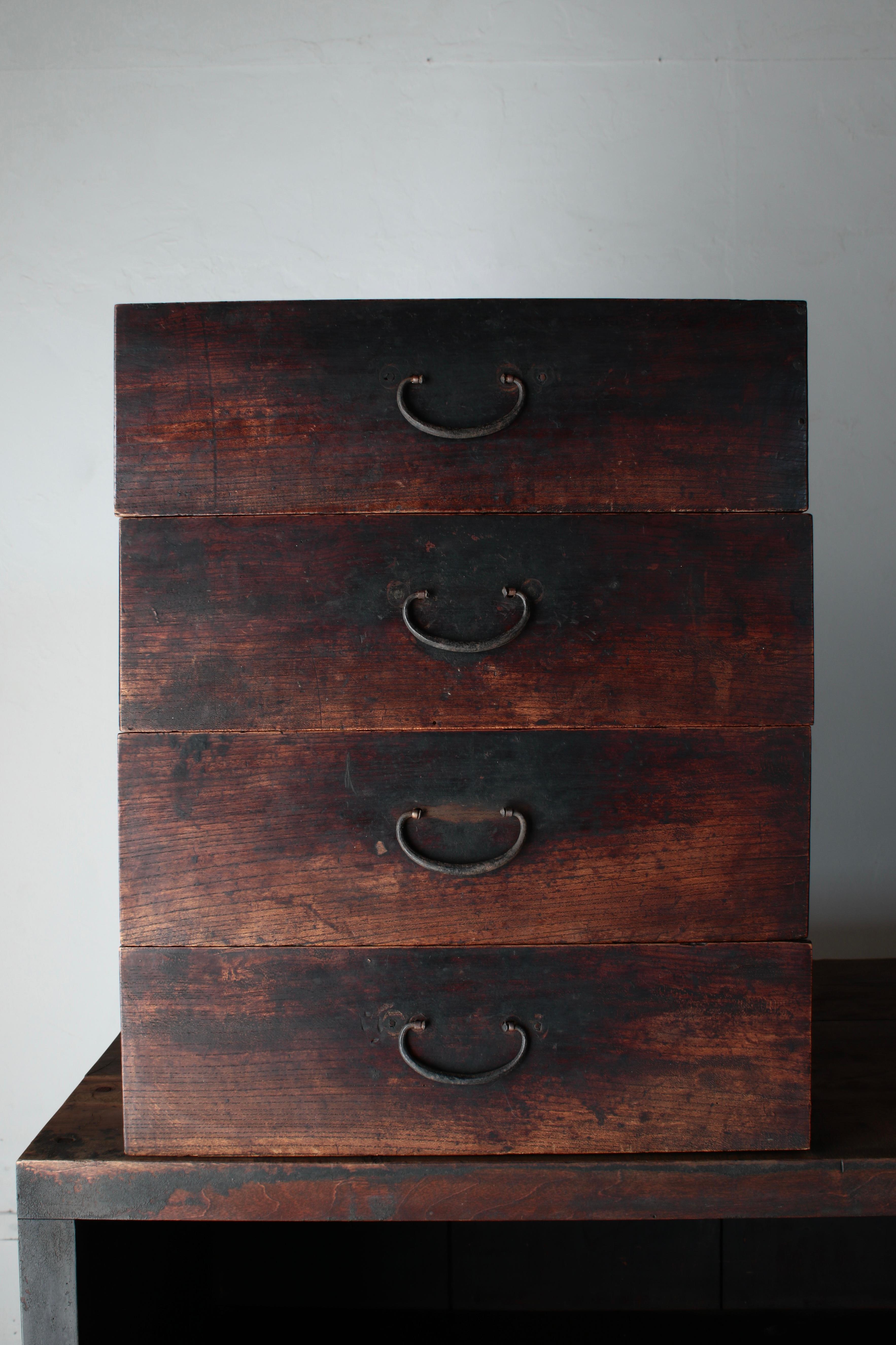 Japanese Antique Large Tansu / Cabinet Sideboard / 1868-1912s Wabi-sabi For Sale 11