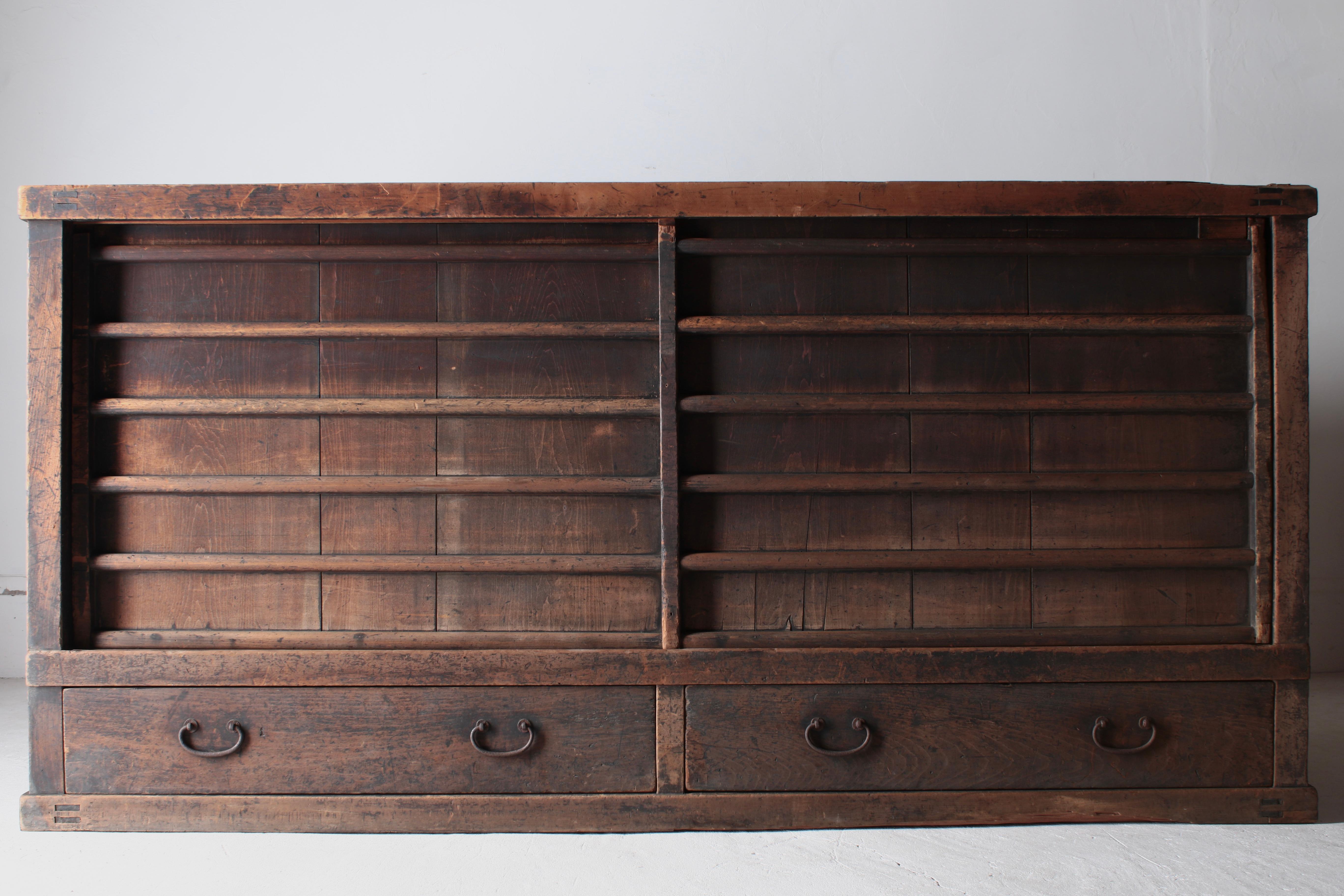 Japanese Antique Large Tansu / Cabinet Sideboard / 1868-1912s Wabi-sabi 13