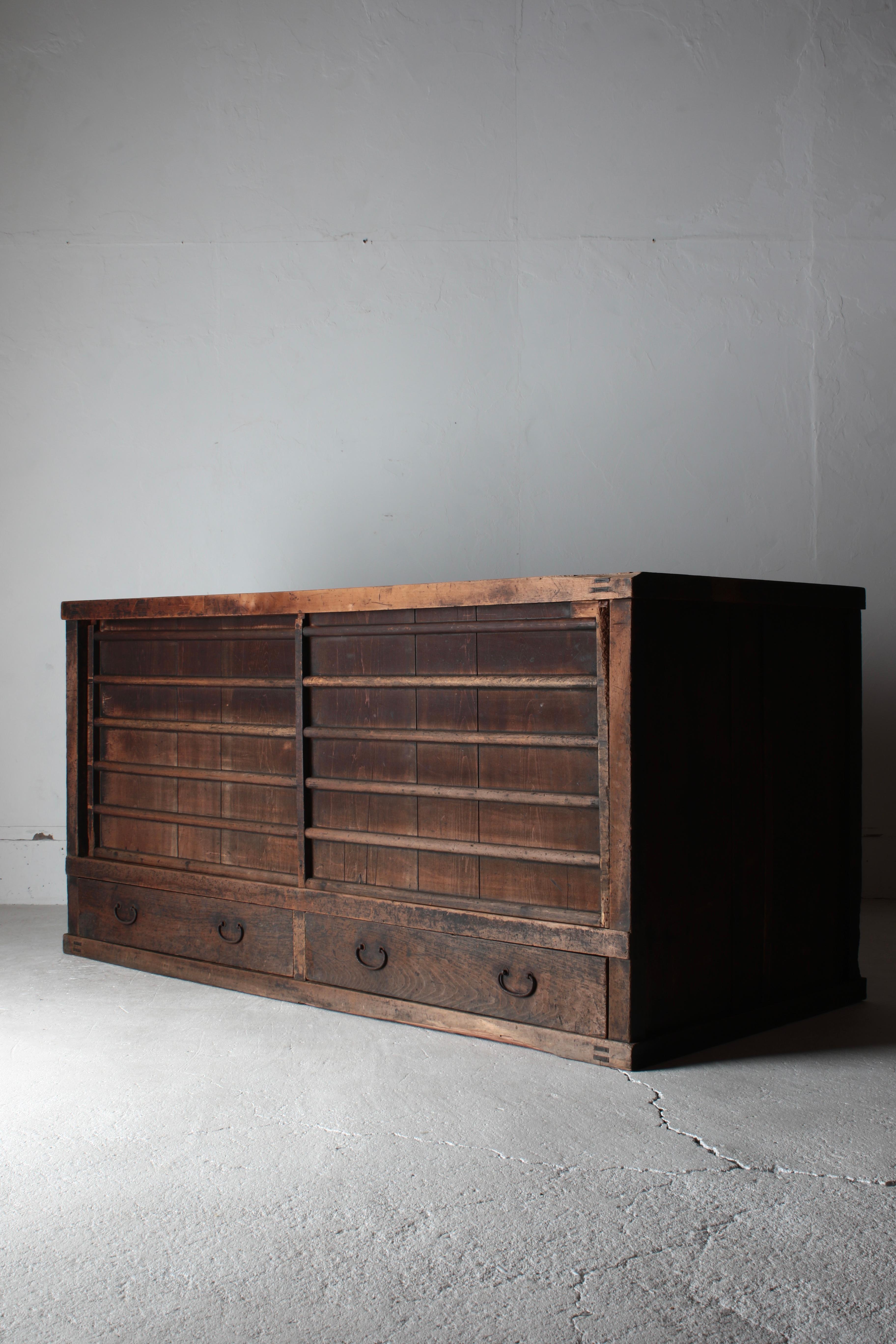 19th Century Japanese Antique Large Tansu / Cabinet Sideboard / 1868-1912s Wabi-sabi