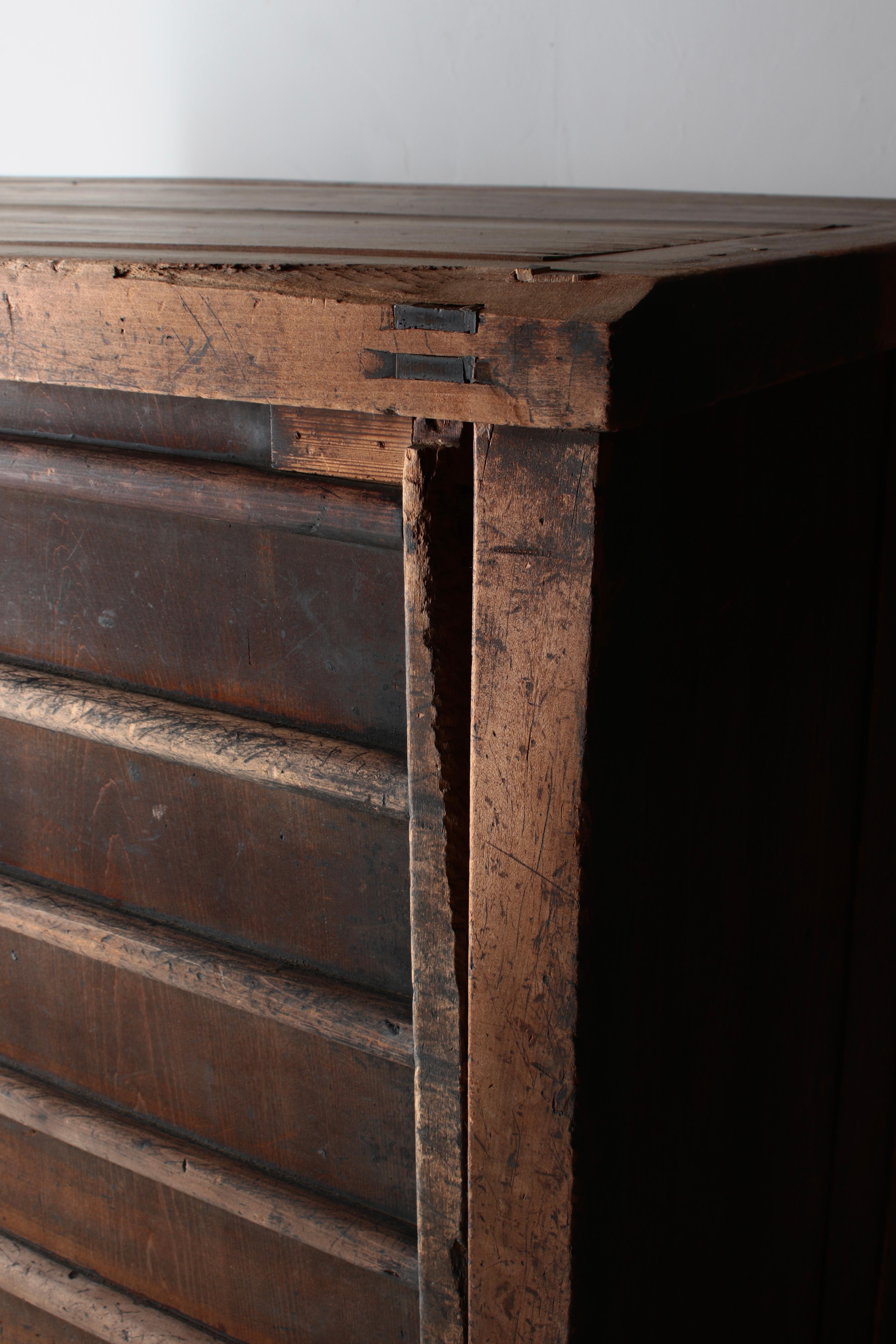 Japanese Antique Large Tansu / Cabinet Sideboard / 1868-1912s Wabi-sabi 1