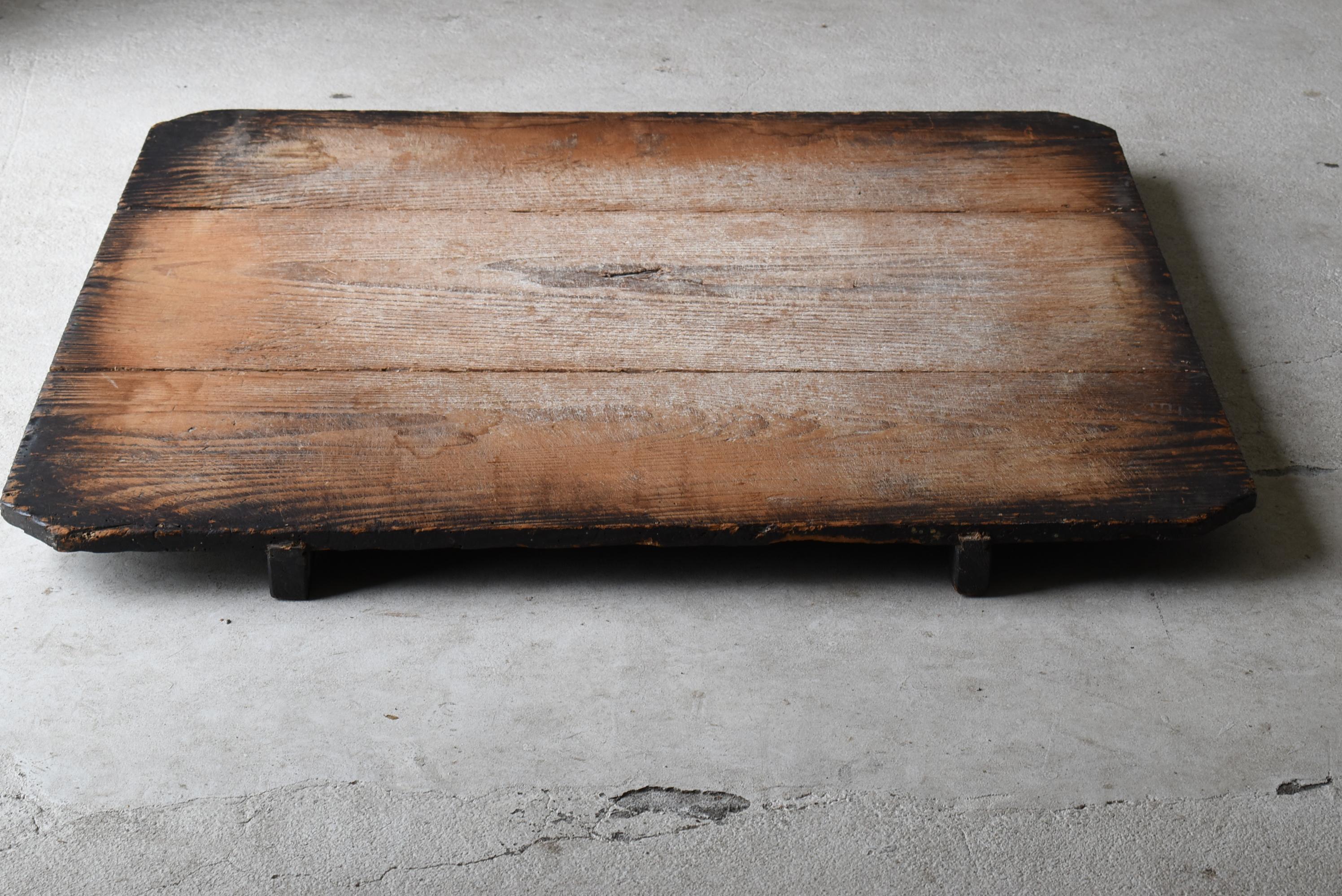 Japanese Antique Large Wooden Board 1860s-1900s / Low Table Wabi Sabi 5
