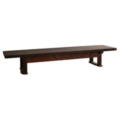 Japanese antique large wooden low table/1868-1920/long table/Mingei