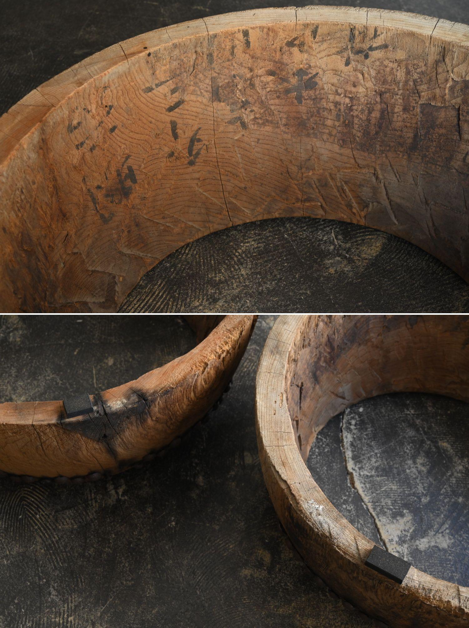 Japanischer antiker großer niedriger japanischer antiker Holztisch / 1868 bis 1920 / Wabi-sabi-Sofatisch 11