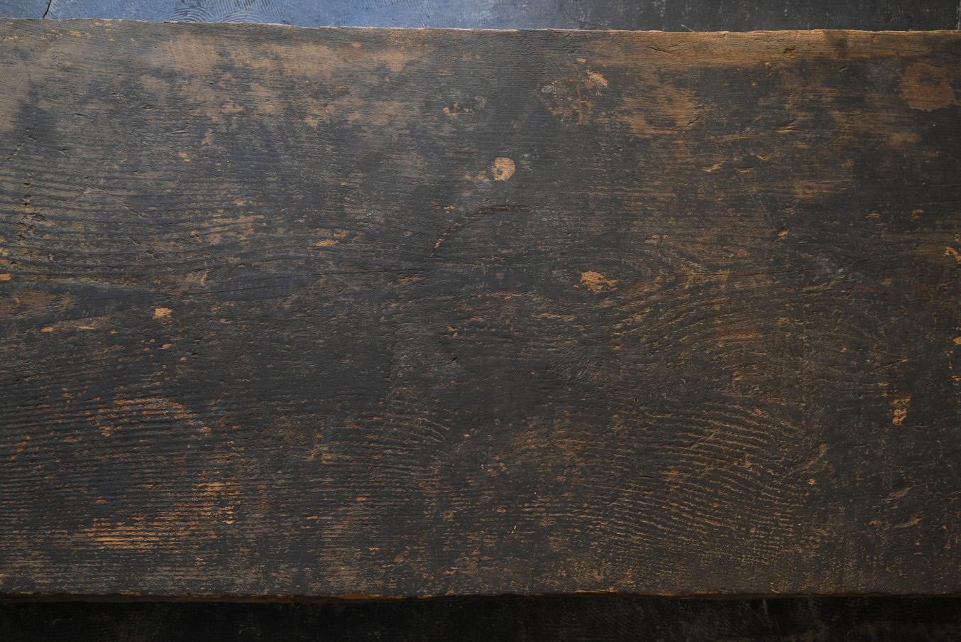 Japanischer antiker großer niedriger japanischer antiker Holztisch / 1868 bis 1920 / Wabi-sabi-Sofatisch 2