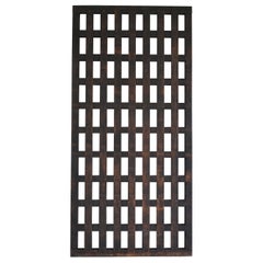 Japanese Antique Lattice Door 1860s-1900s / Abstract Art Wabi Sabi Mingei