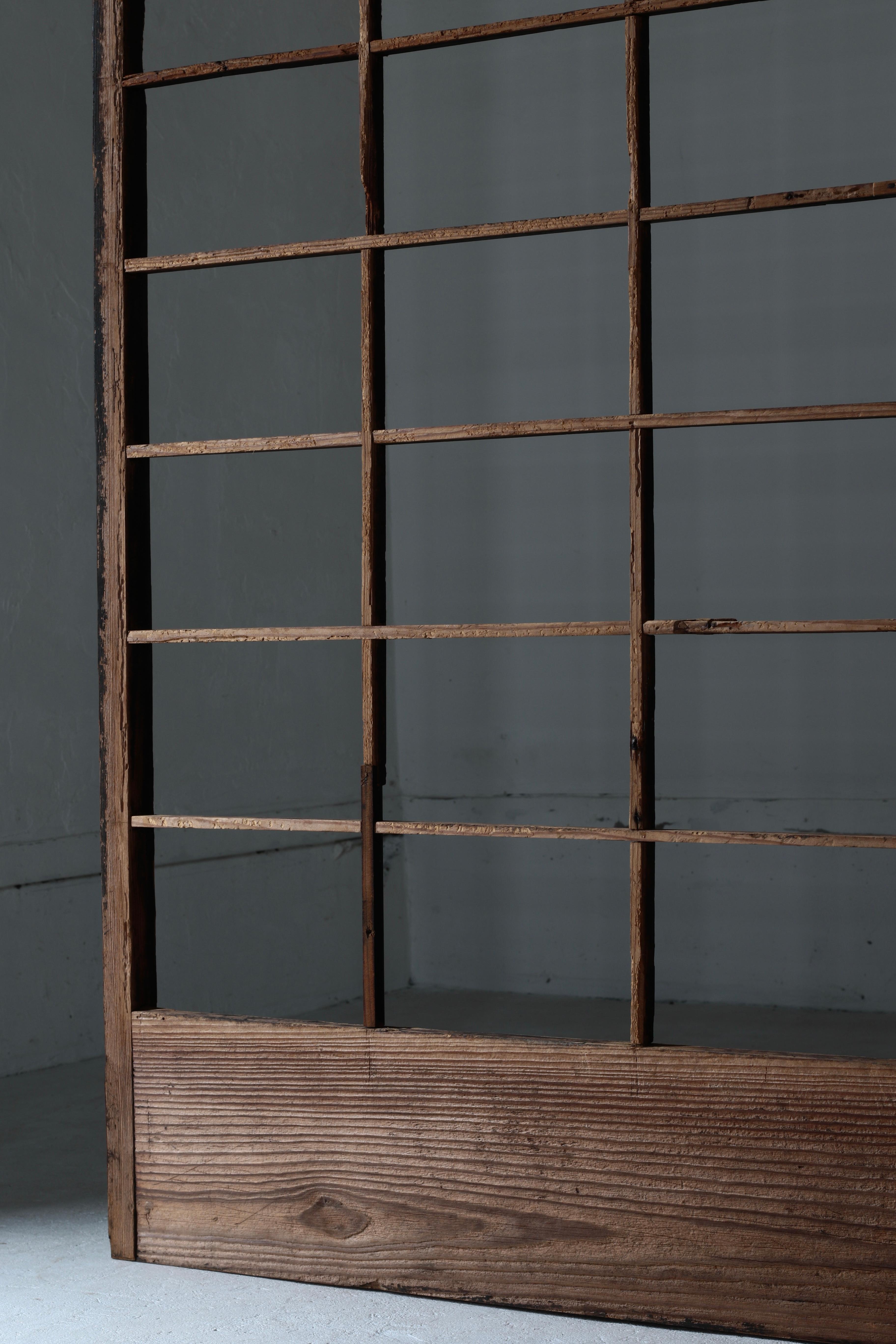 Puerta japonesa antigua enrejada / Decoración mural / 1868-1912s / Wabi-Sabi en venta 6