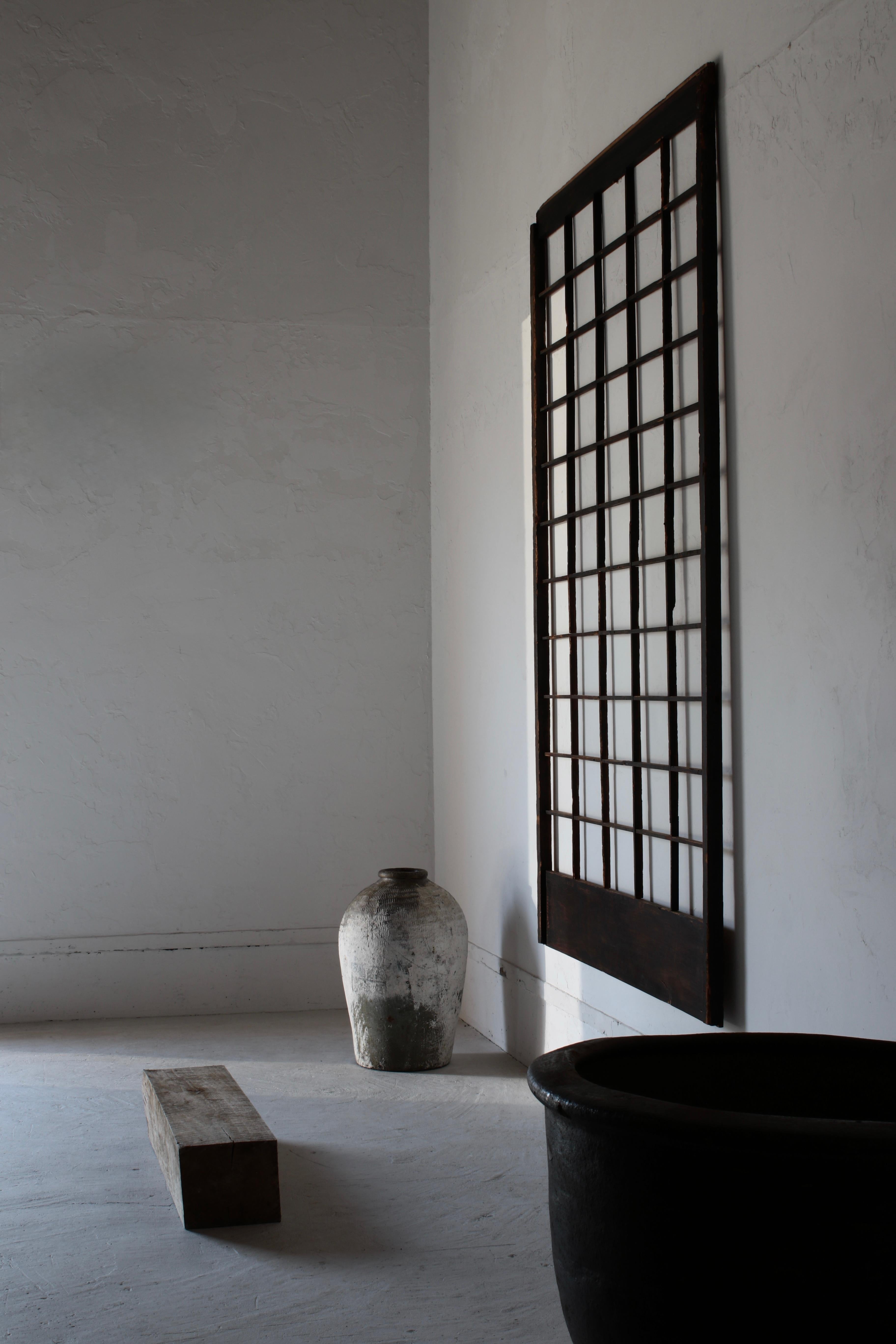 Puerta japonesa antigua enrejada / Decoración mural / 1868-1912s / Wabi-Sabi Japonés en venta