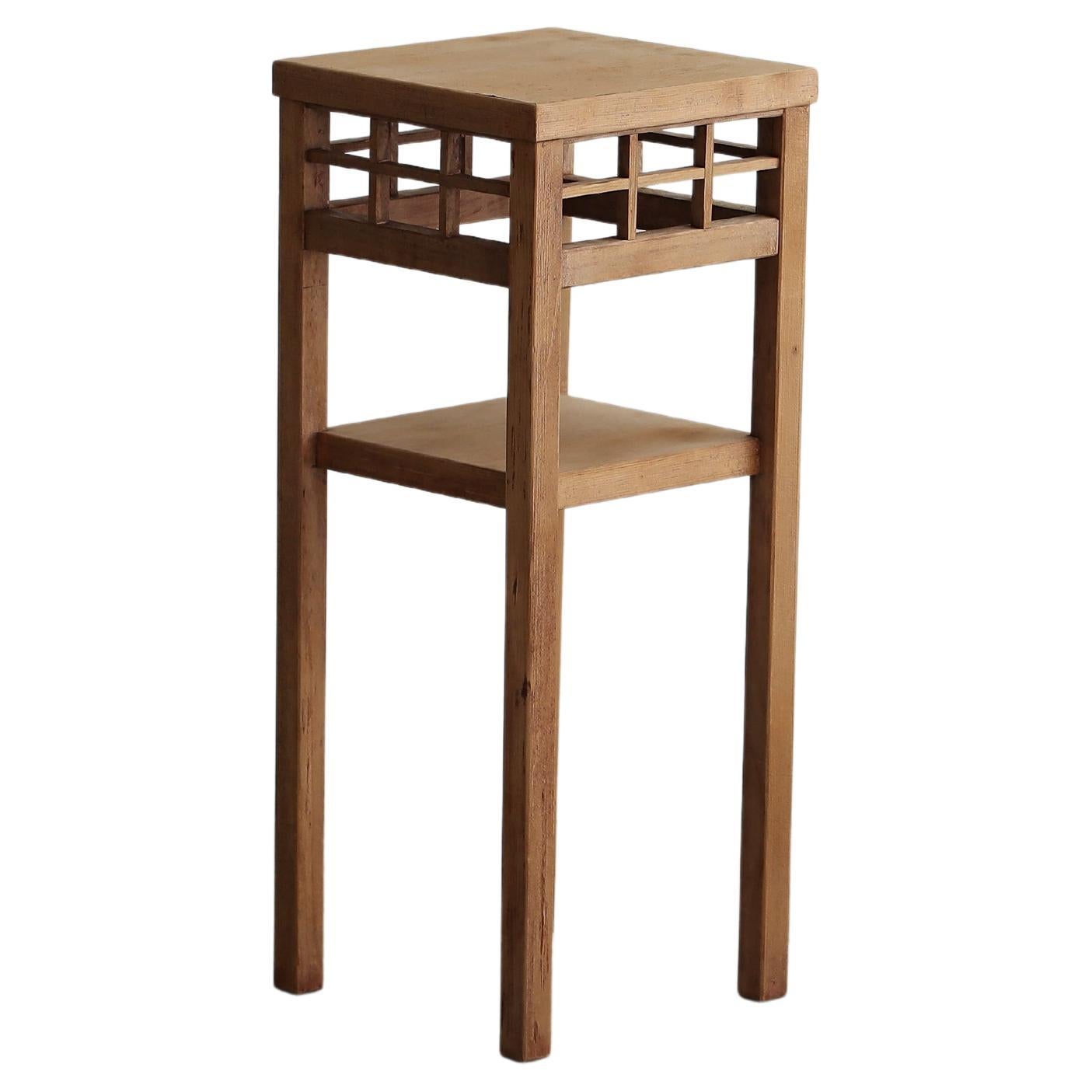 Japanese Antique Lattice flower stand, Wabi-Sabi, Japandi For Sale