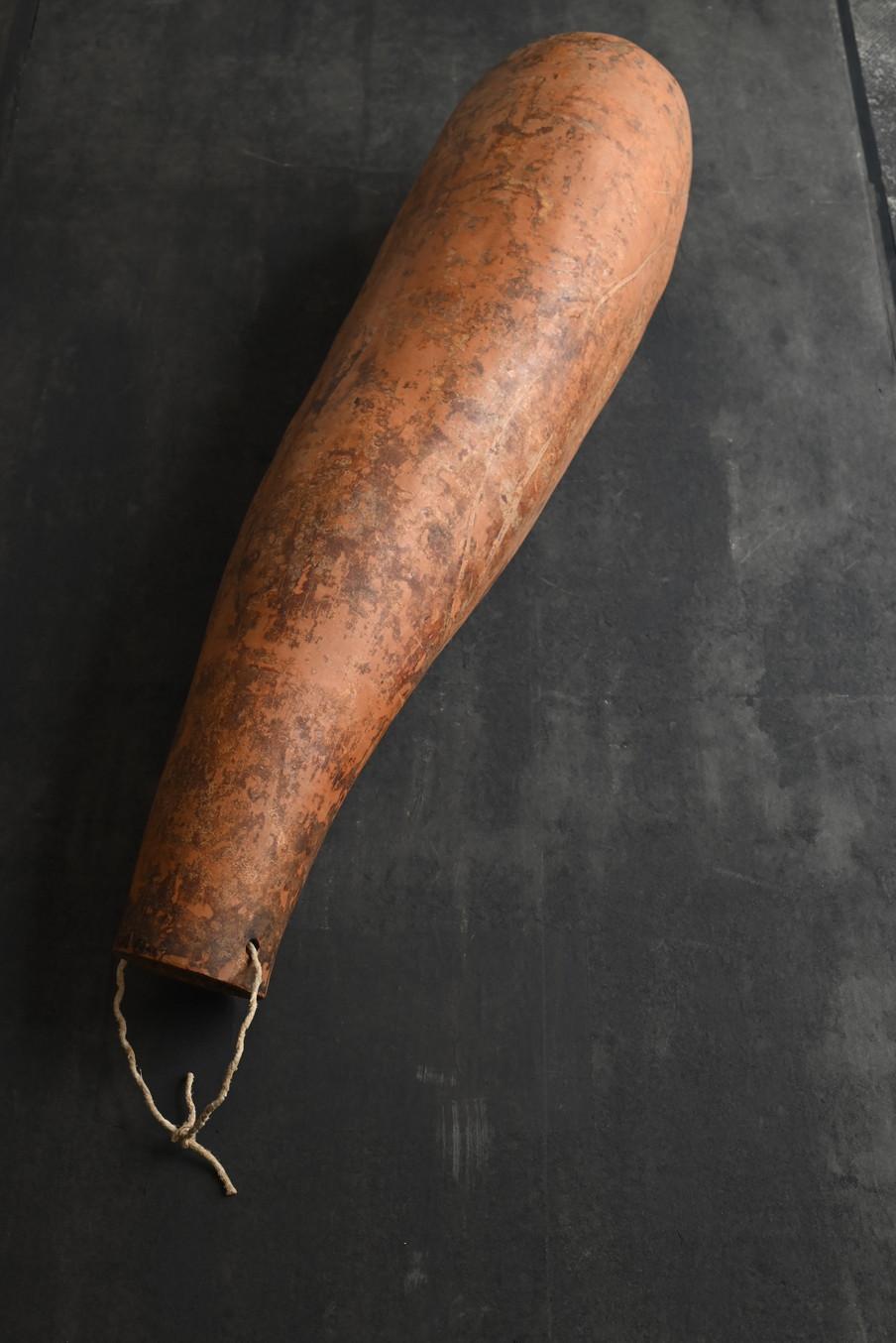Jarrón japonés antiguo de flores de calabaza larga/1868-1920/objeto colgante de pared en venta 6