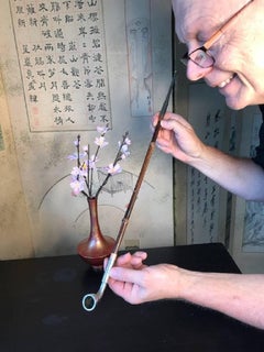 Japanese Antique Long 24" Pipe Kiseru Rare Find from Kyoto