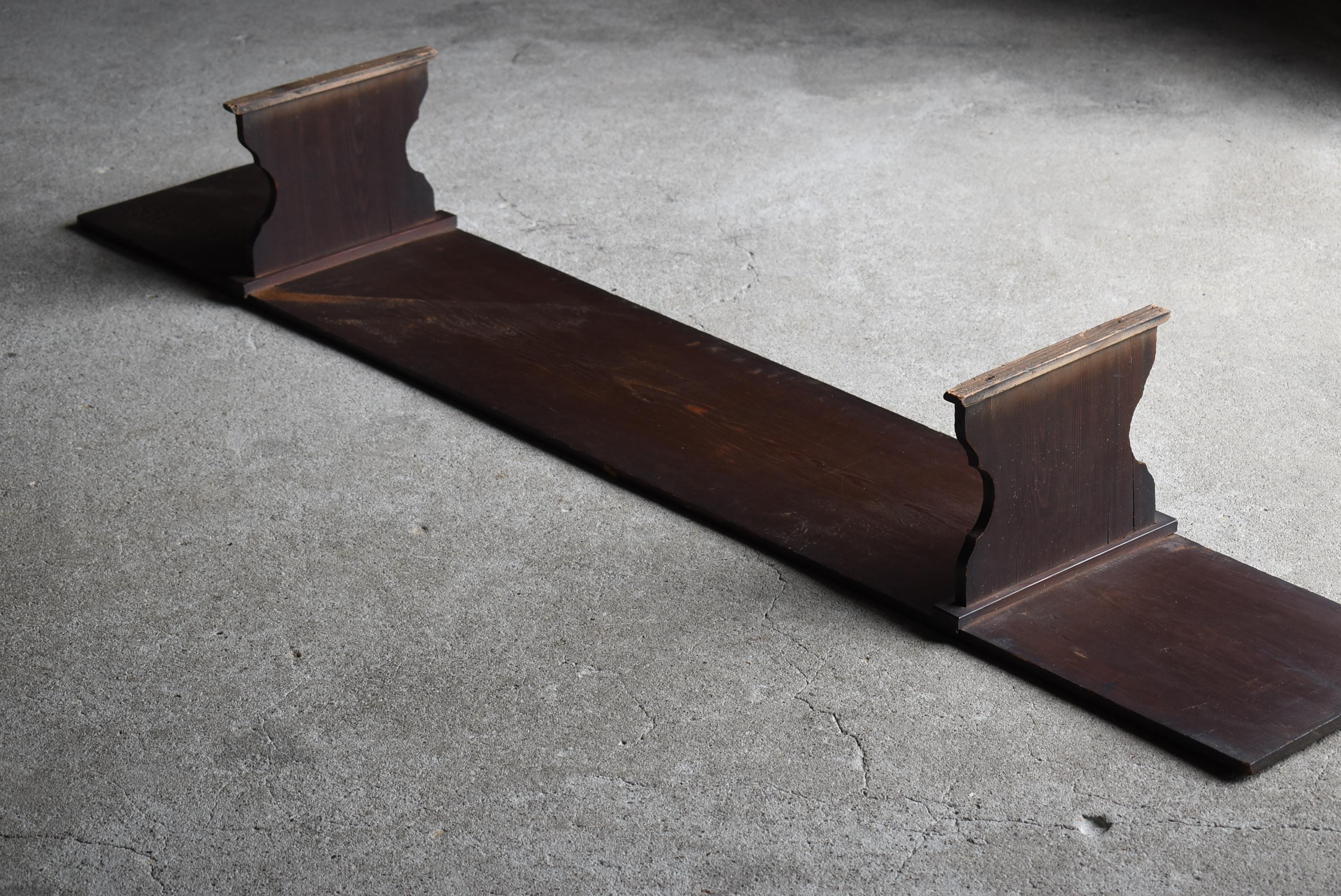 Japanese Antique Long Low Table 1860s-1920s / Sofa Table Wabi Sabi 10