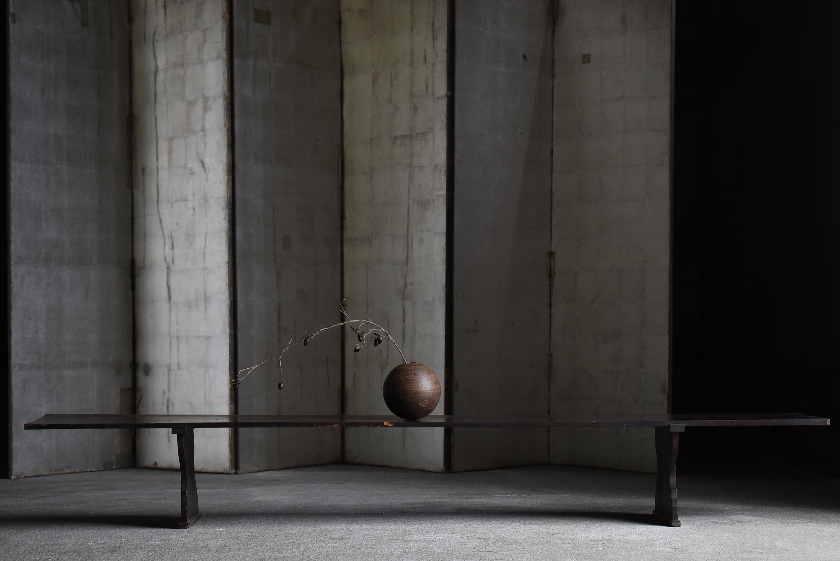 Meiji Japanese Antique Long Low Table 1860s-1920s / Sofa Table Wabi Sabi