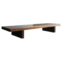 Mesa baja larga de madera japonesa antigua/1868-1920/mesa de sofá de diseño sencillo