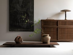Japanese antique long wooden low table/1868-1920/ sofa table / wabi sabi /