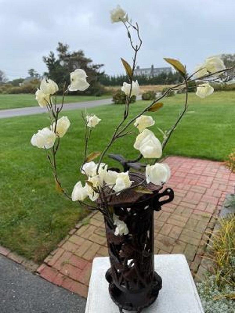 Japanese Antique Dragonfly Garden Lantern - Hard To Find In Good Condition In South Burlington, VT