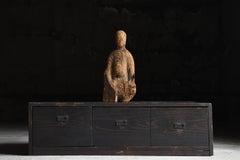 Japanese Antique Low Board 1860s-1920s / Drawer Chest Wabisabi