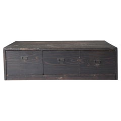 Japanese Antique Low Board 1860s-1920s / Drawer Chest Wabisabi