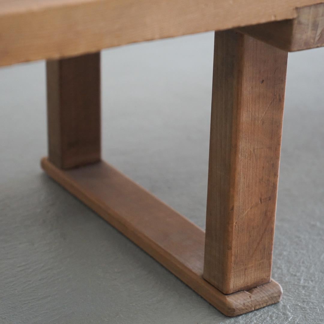 Japanese Antique Low Board Cutting Table Solid Wood Wabi-Sabi 2