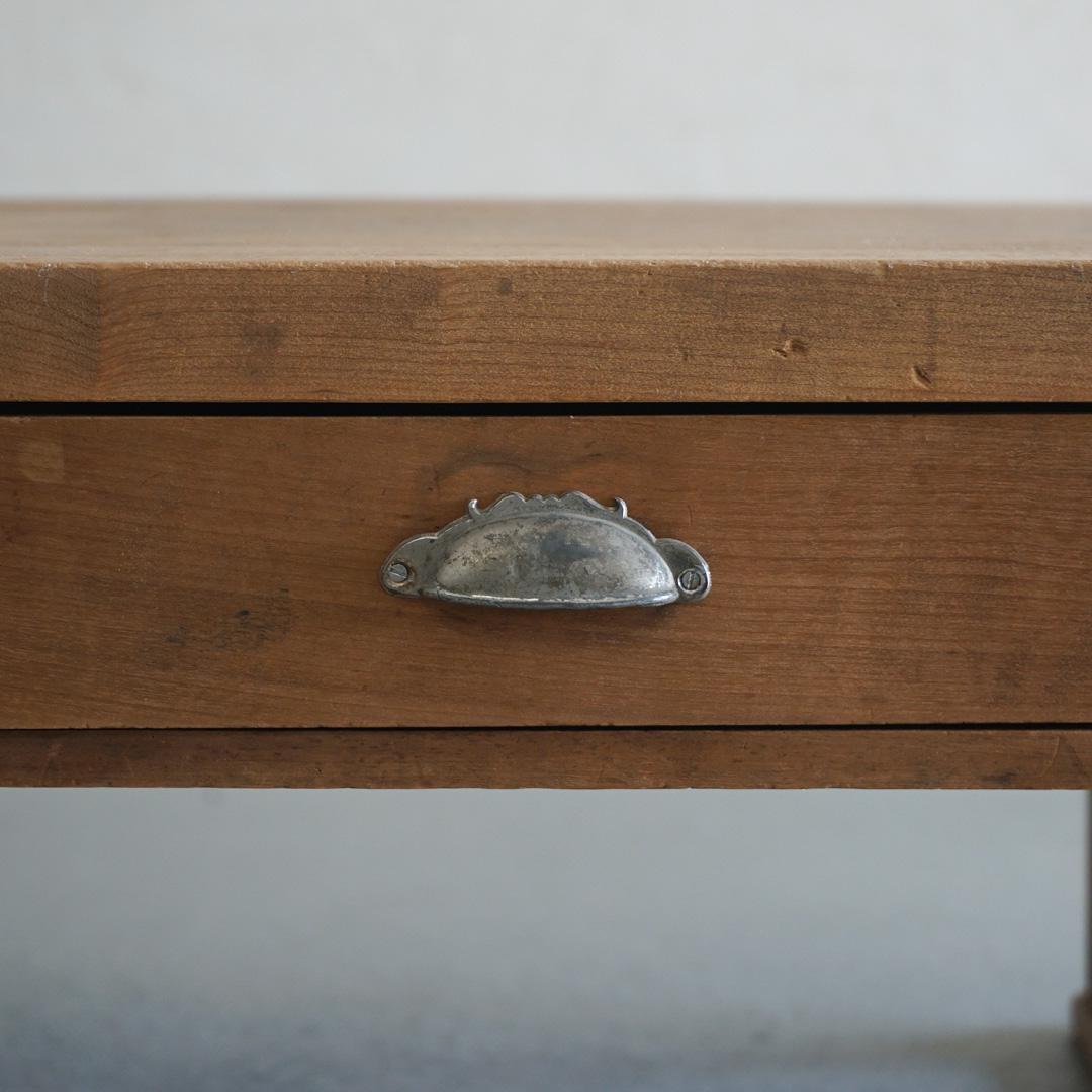 Japanese Antique Low Board Cutting Table Solid Wood Wabi-Sabi 3