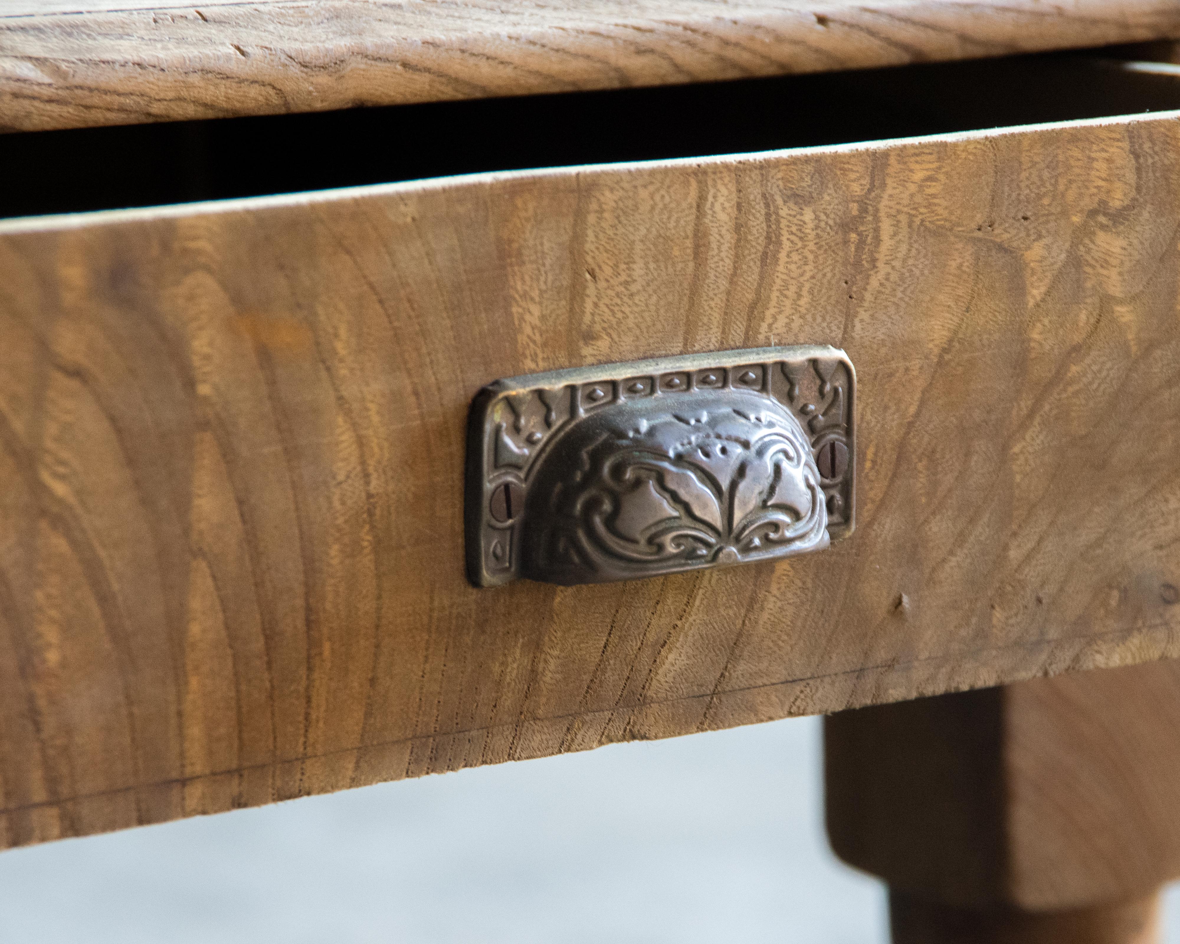 Mesa baja japonesa antigua (Fuzukue), Keyaki, Época Taisho (1912-1926) en venta 7