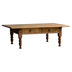 Japanese Antique Low / Coffee Table (Fuzukue), Keyaki, Taisho Era (1912–1926)